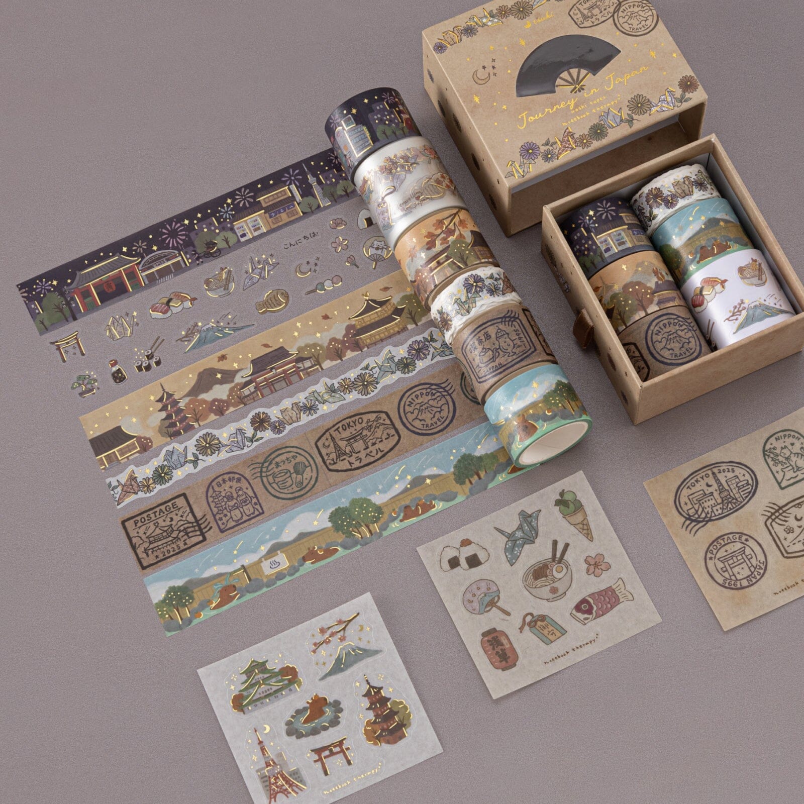 Tsuki 'Journey in Japan' Washi Tape Set ☾