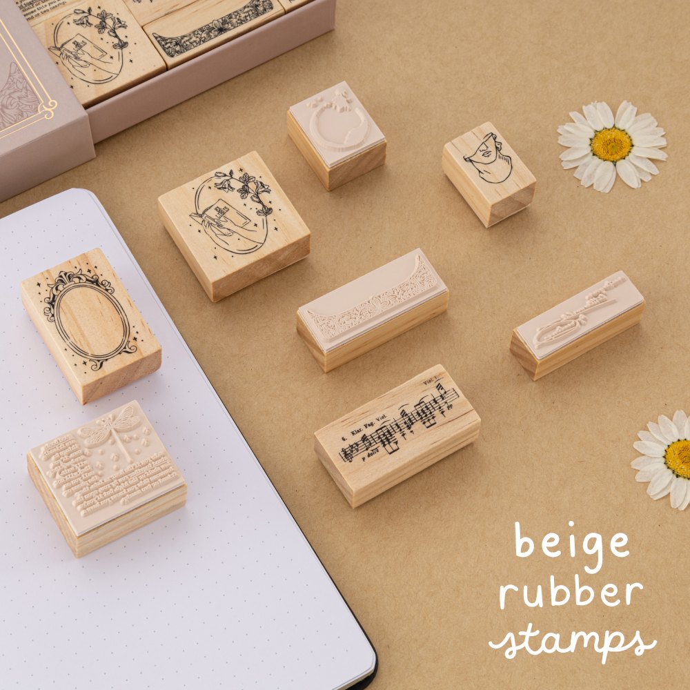 Tsuki 'Light Academia' Stamp Set ☾