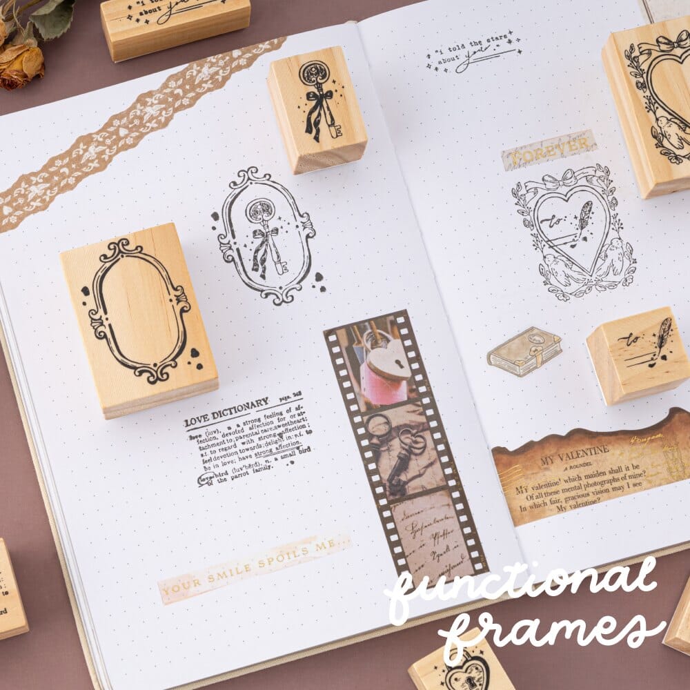 Tsuki 'Love Lock' Bullet Journal Stamp Set ☾