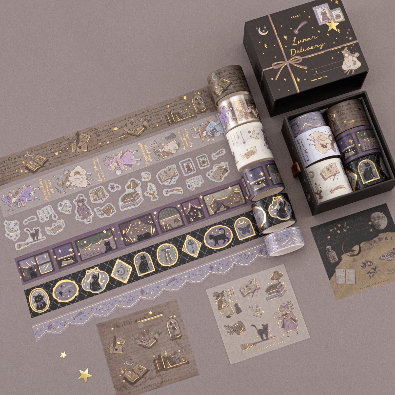 Tsuki 'Lunar Delivery' Washi Tape Set ☾