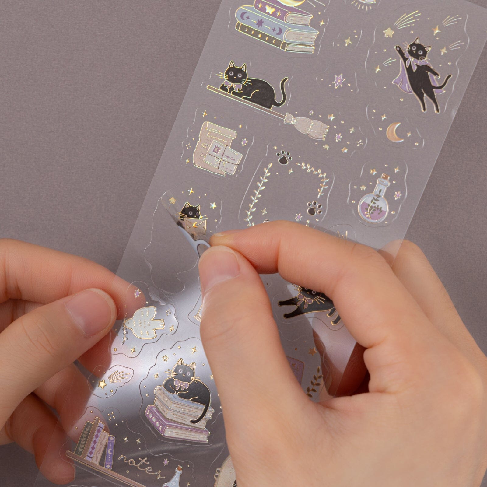 Tsuki 'Lunar Delivery' 3D Holographic Foil Luxury Sticker Set ☾