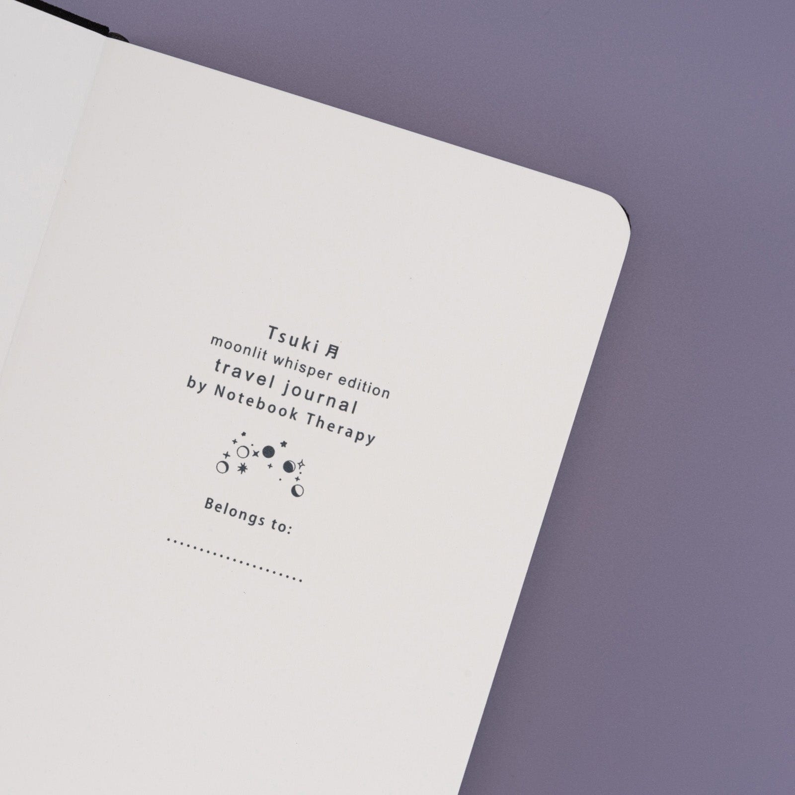 Tsuki 'Moonlit Whisper' Limited Edition Luxury Travel Notebook  ☾
