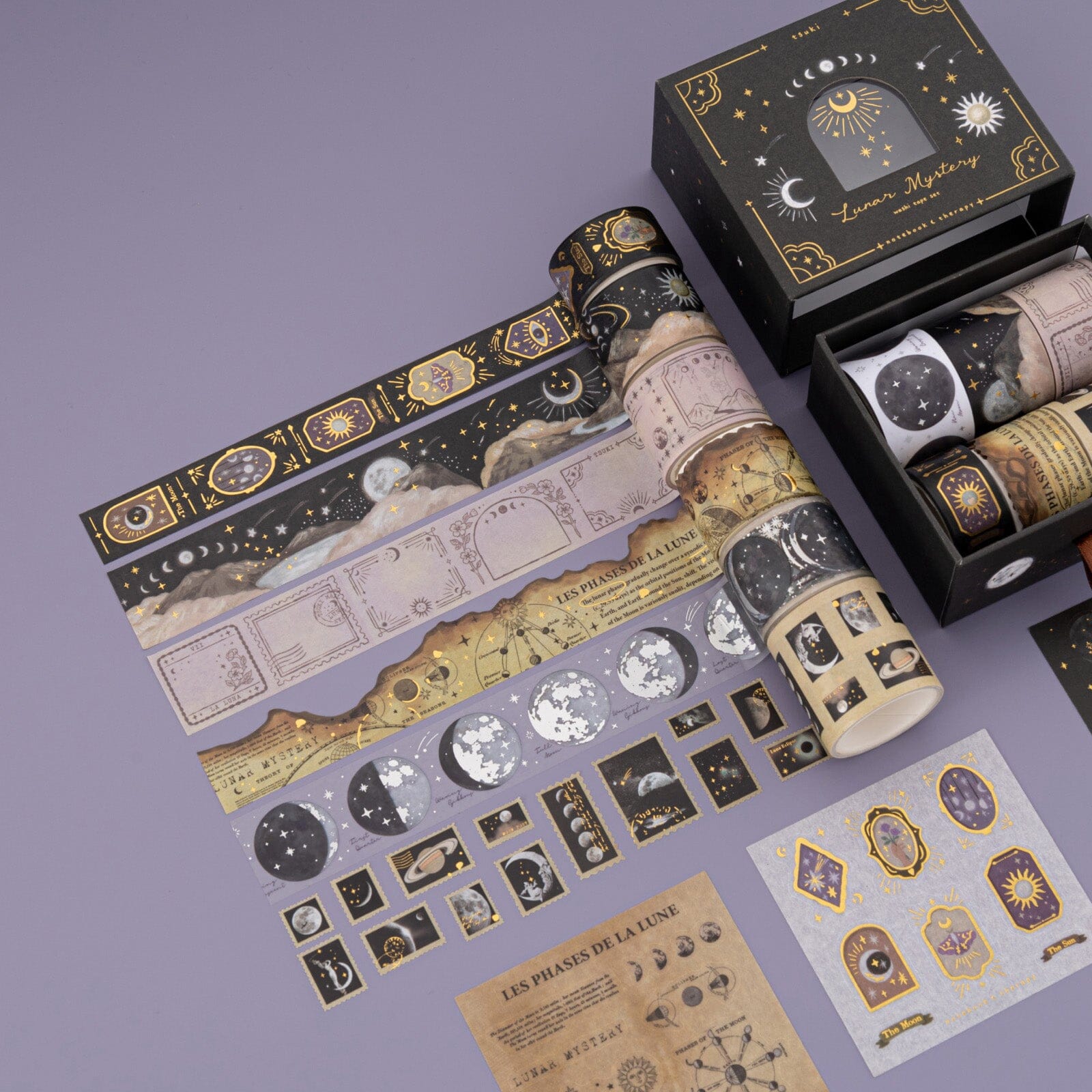 Tsuki 'Lunar Mystery' Washi Tape Set ☾