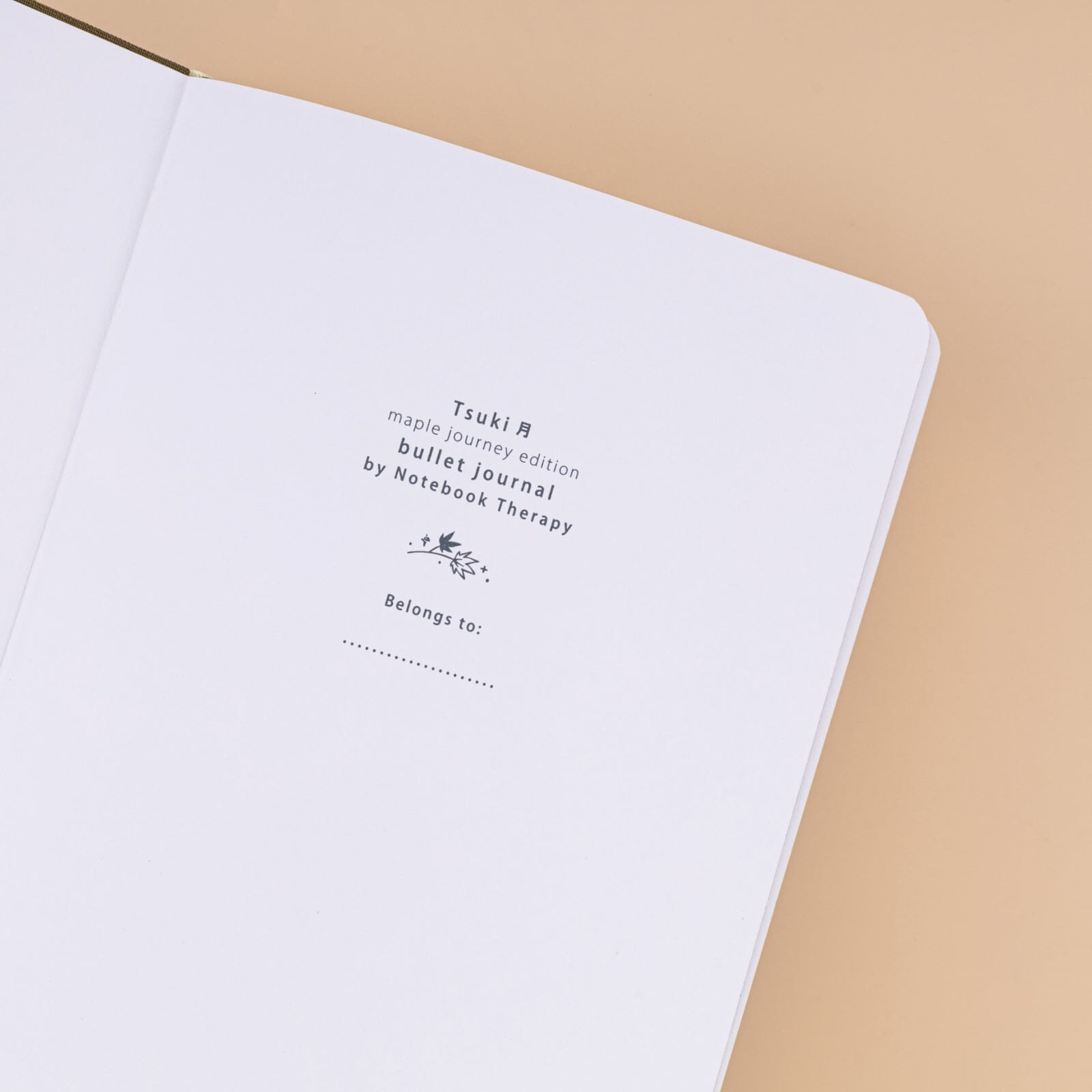 Tsuki 'Maple Journey' Limited Edition Bullet Journal ☾