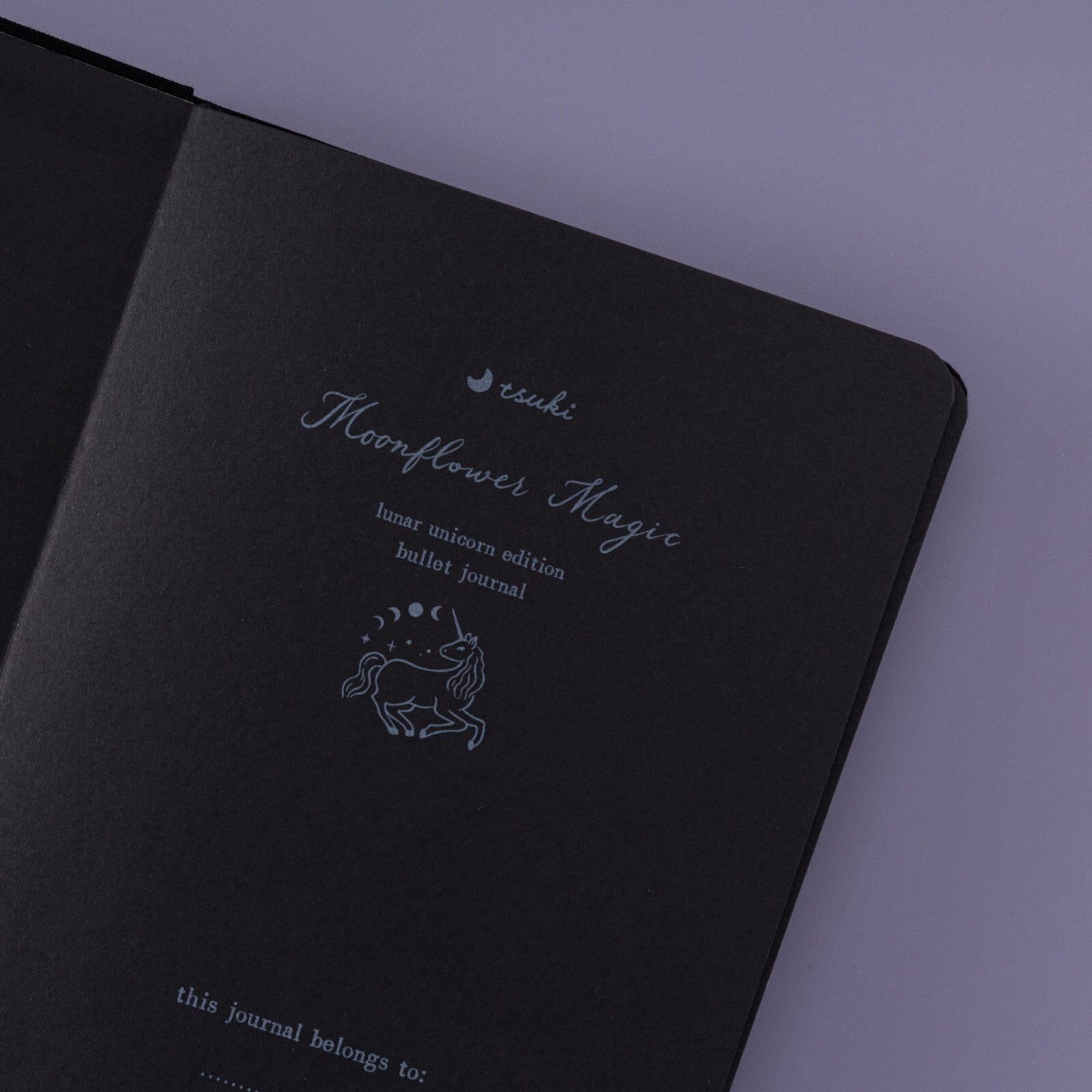 Tsuki 'Lunar Unicorn' Limited Edition Black Page Bullet Journal ☾