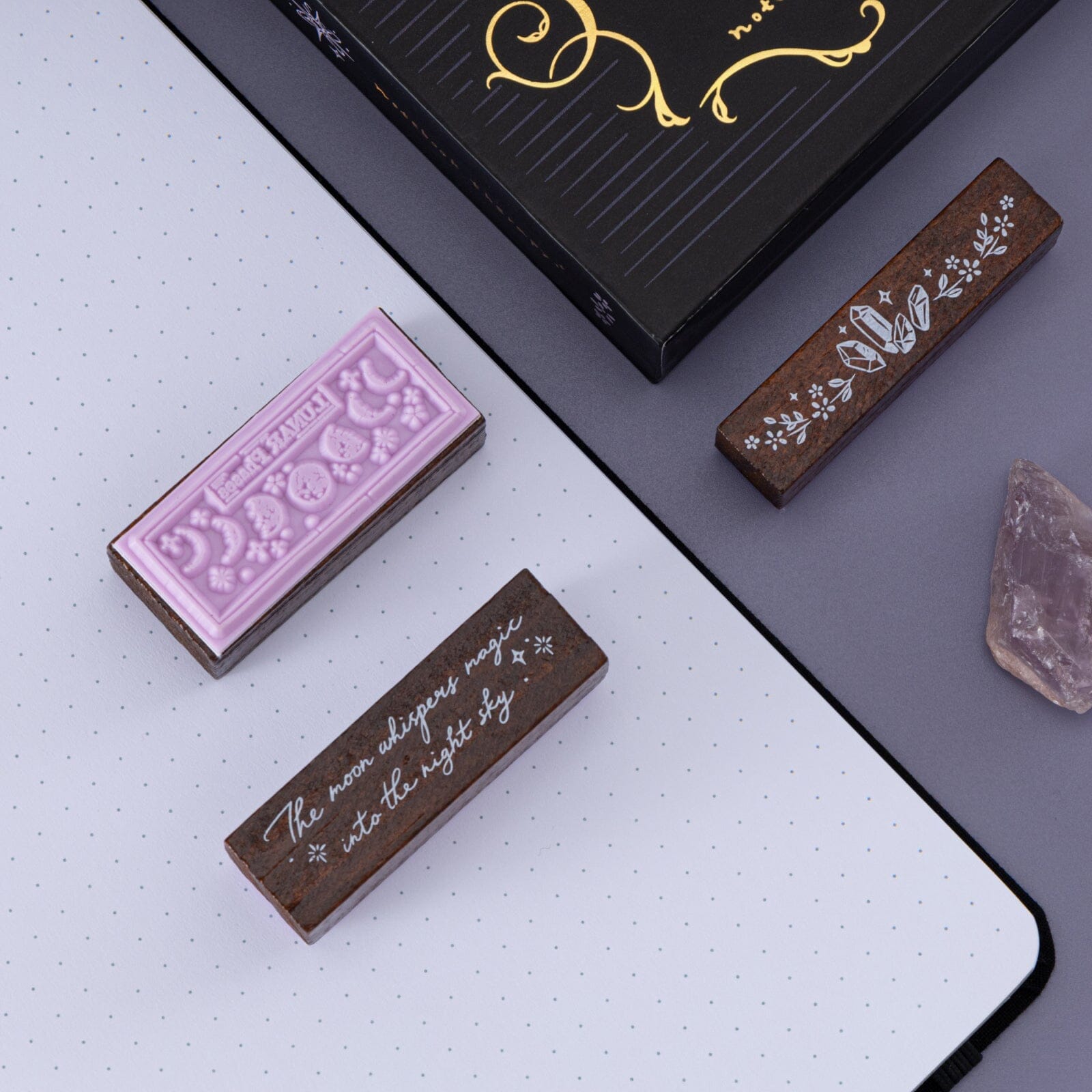 Tsuki 'Moonflower Magic' Bullet Journal Stamp Set ☾