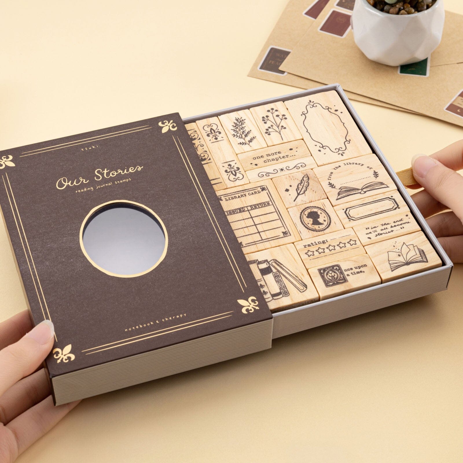 Tsuki 'Our Stories' Reading Journal Stamp Set ☾