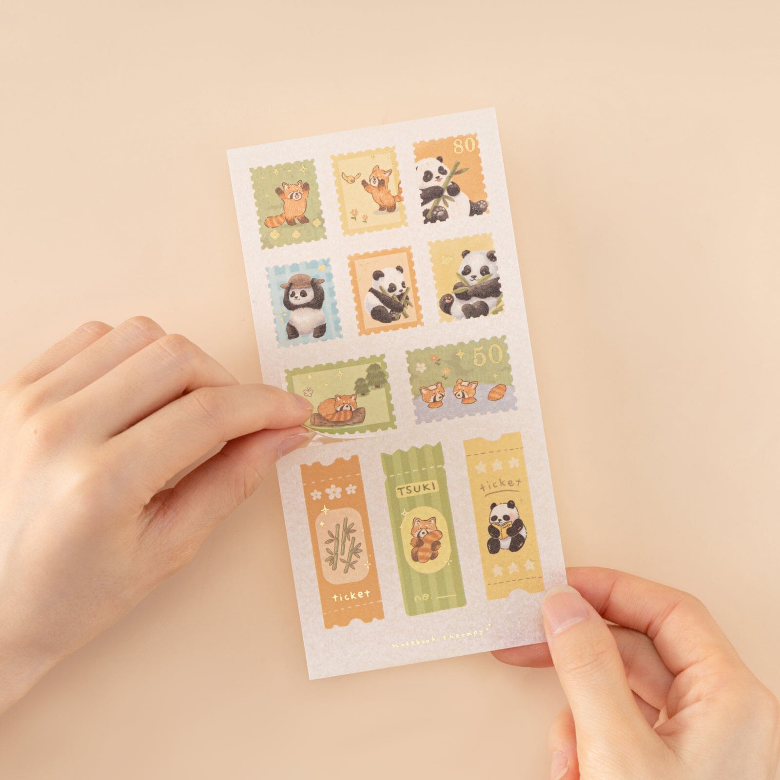 Tsuki 'Panda Friends' Sticker Set ☾