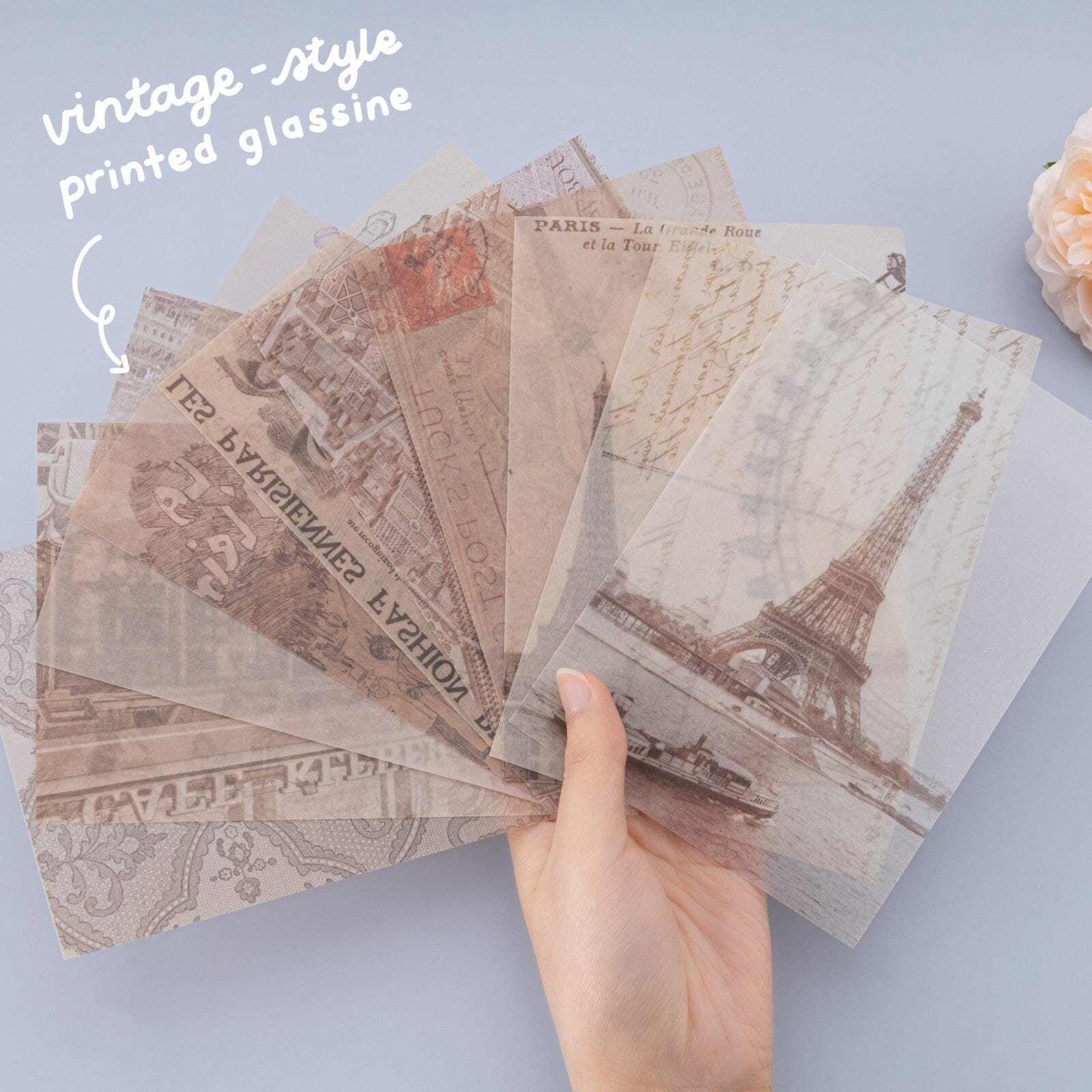 Tsuki 'Journée à Paris' Scrapbook Sticker Set ☾