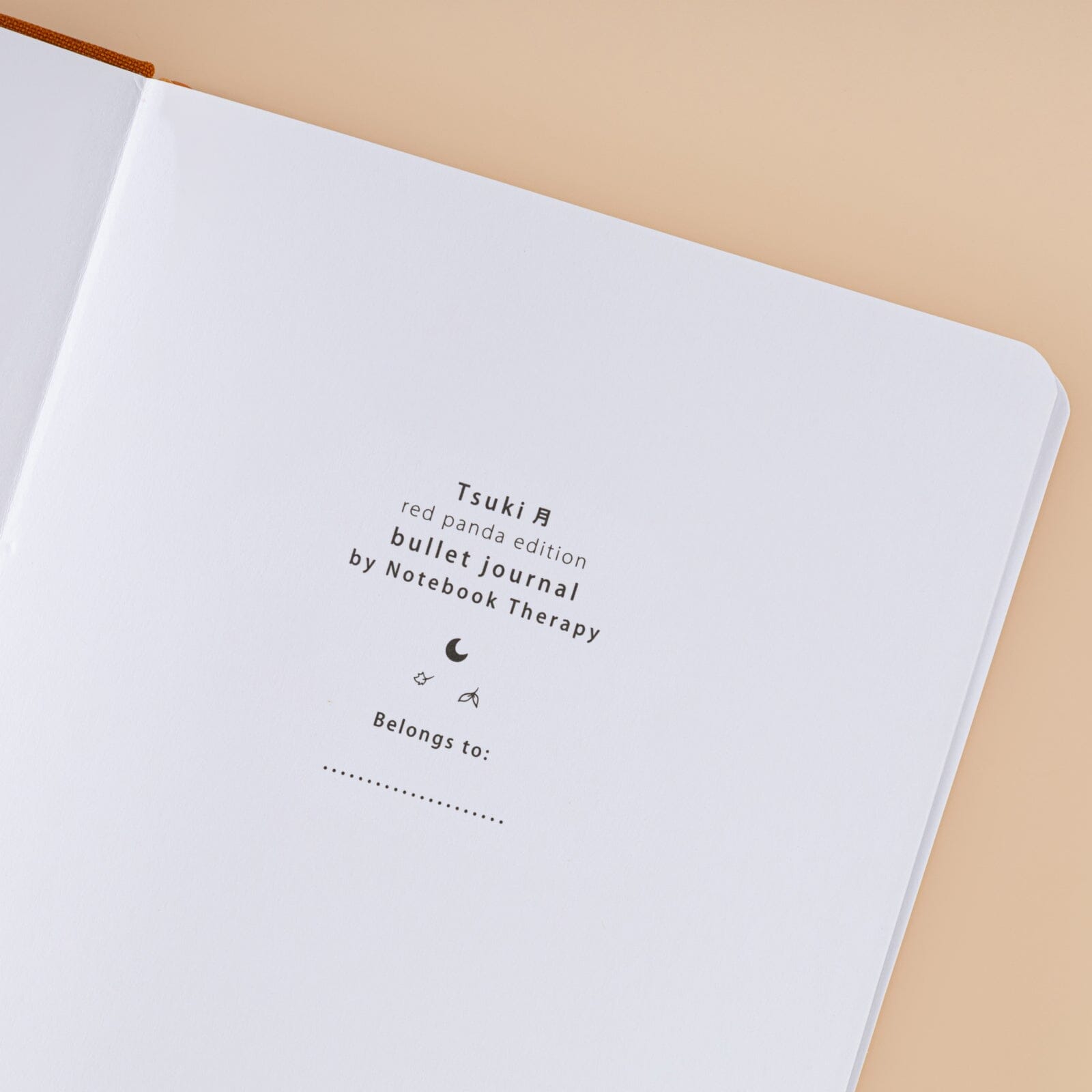 Tsuki 'Red Panda' Limited Edition A5 Bullet Journal ☾