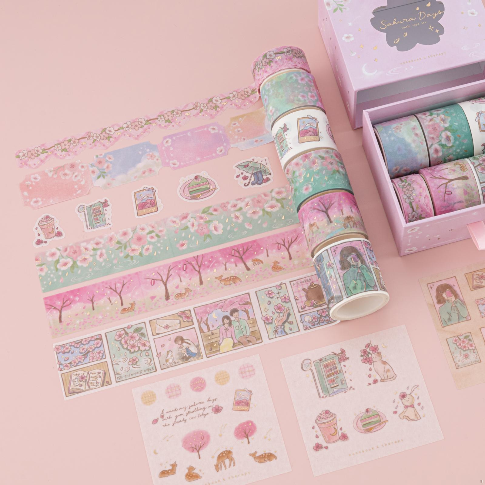 Tsuki 'Sakura Days' Washi Tape Set ☾