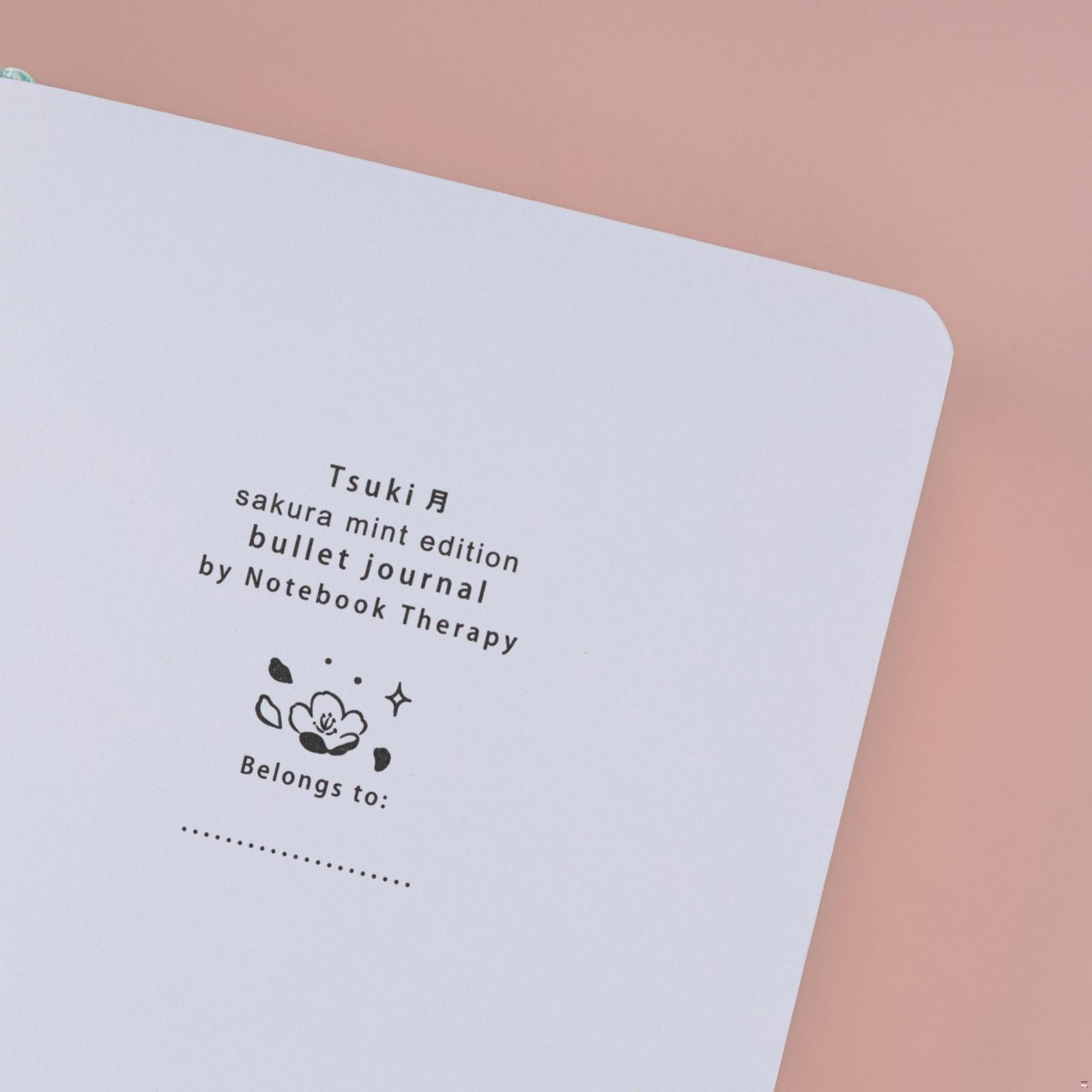 Tsuki 'Sakura Mint' A6 Travel Notebook ☾