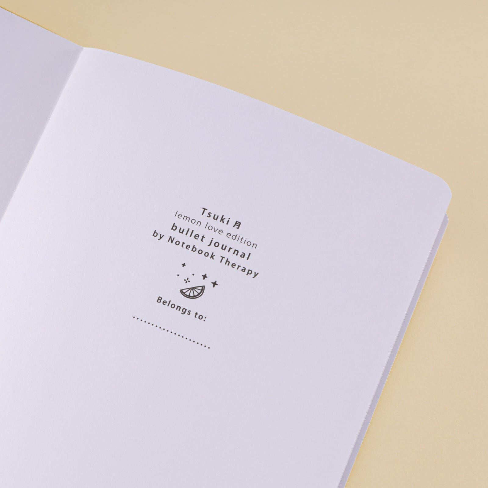 Tsuki 'Lemon Love' Limited Edition Bullet Journal ☾