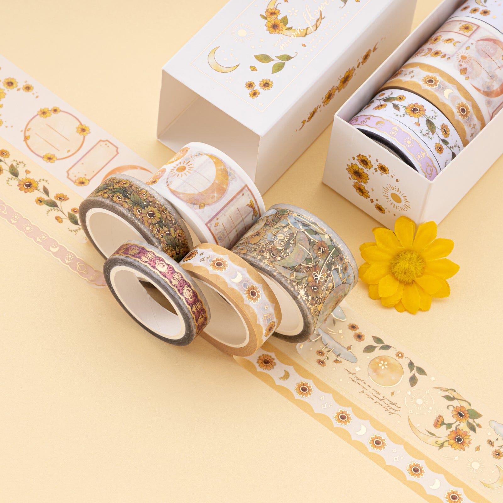 Tsuki 'Summer Moonflower' Washi Tape Set ☾