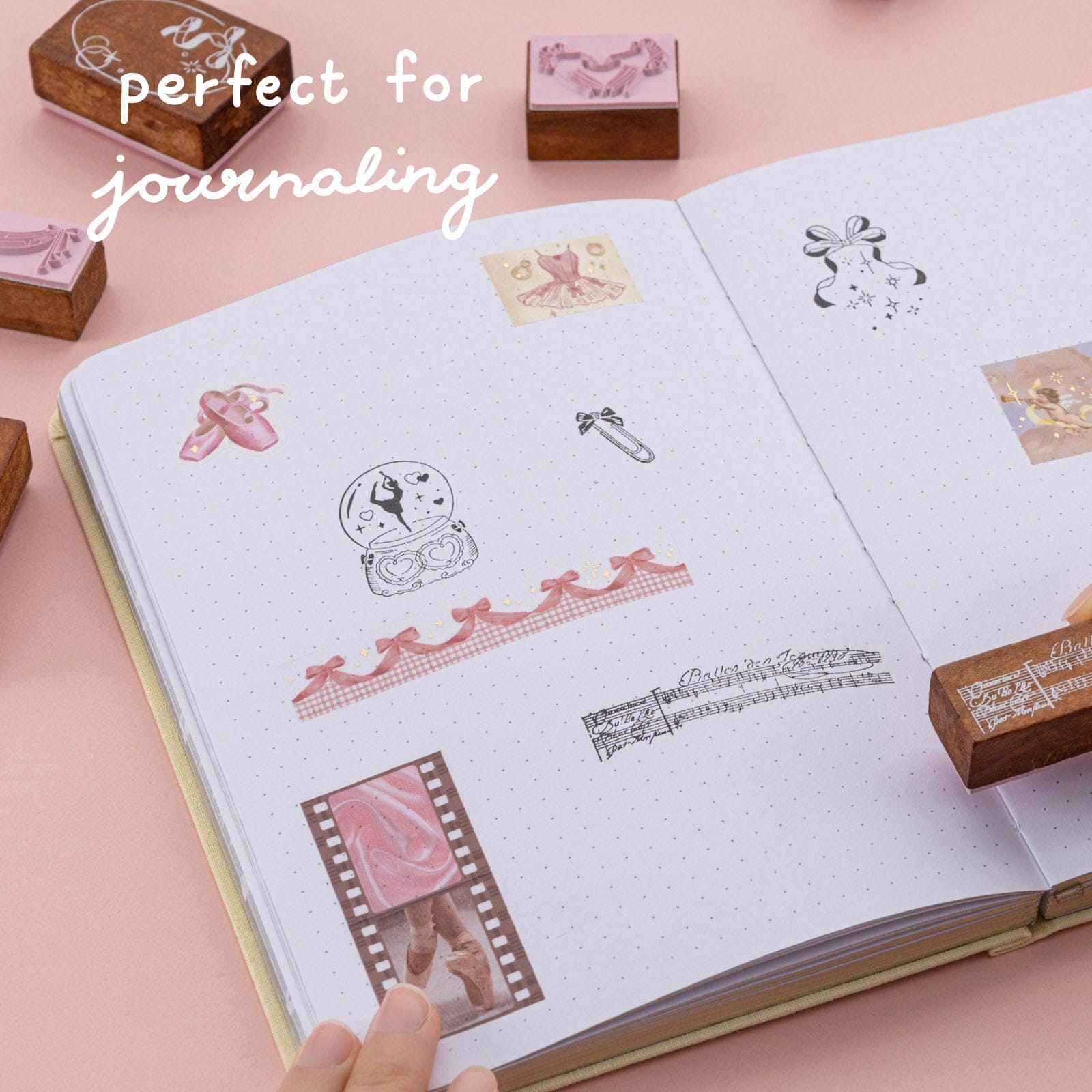 Tsuki 'Sweet Ballet' Bullet Journal Stamp Set ☾