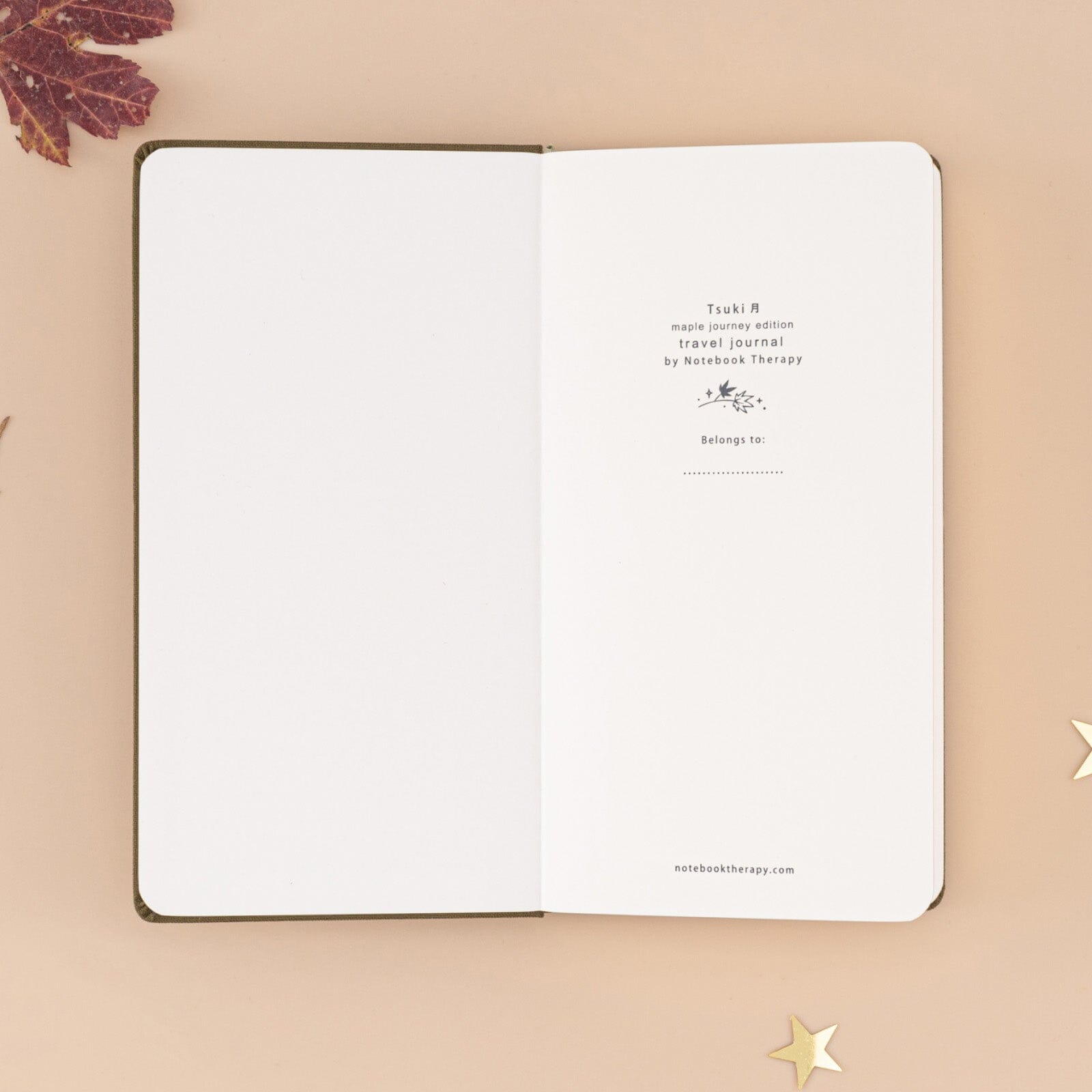 Tsuki 'Maple Journey' Travel Notebook ☾