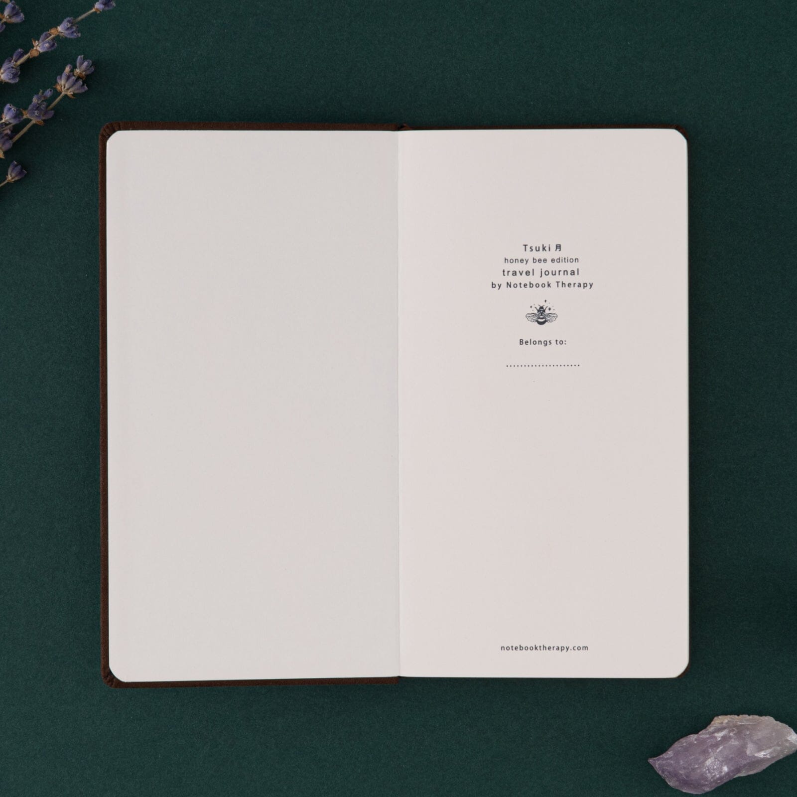 Tsuki 'Honey Bee' Luxury Travel Notebook ☾