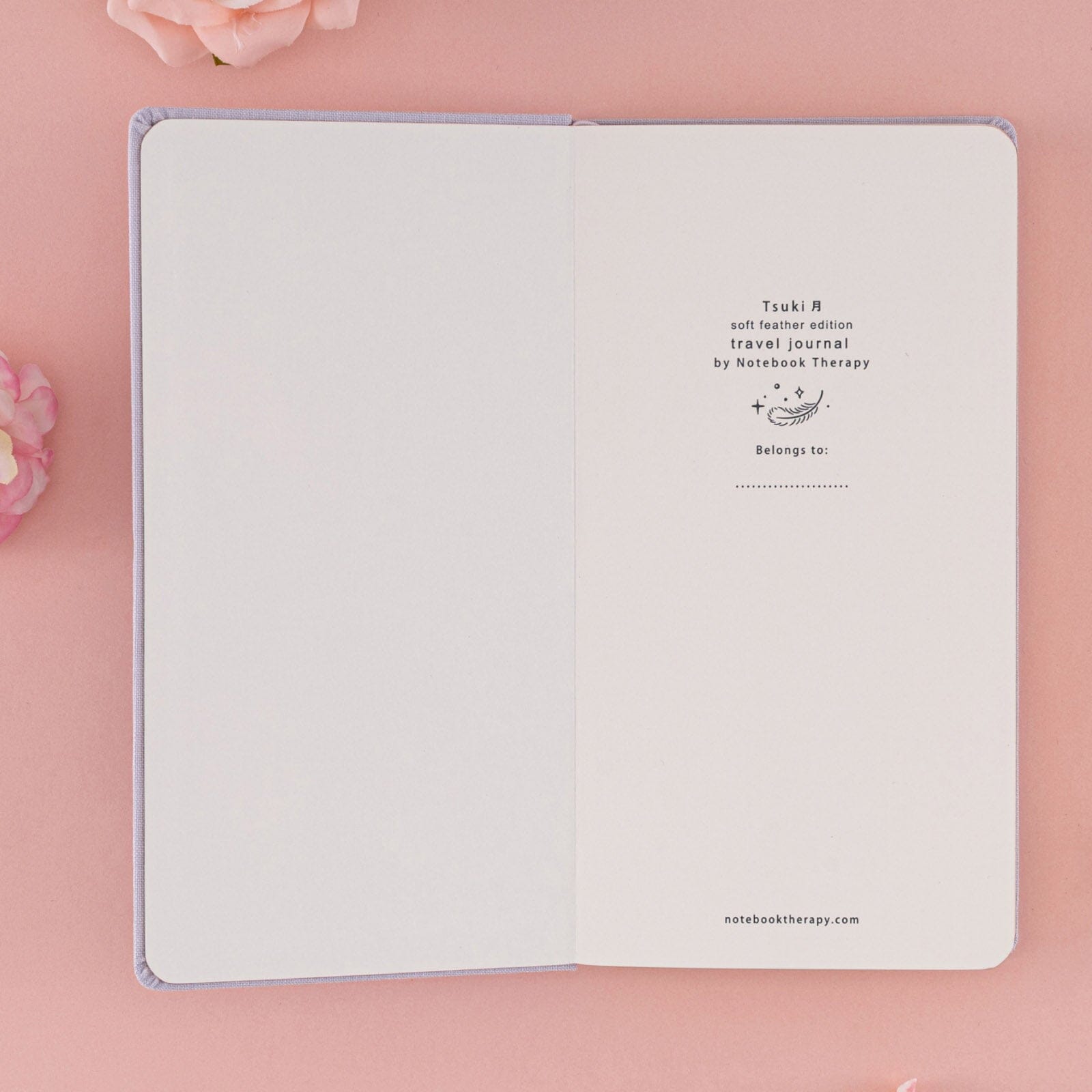 Tsuki 'Soft Feather' Luxury Travel Notebook ☾