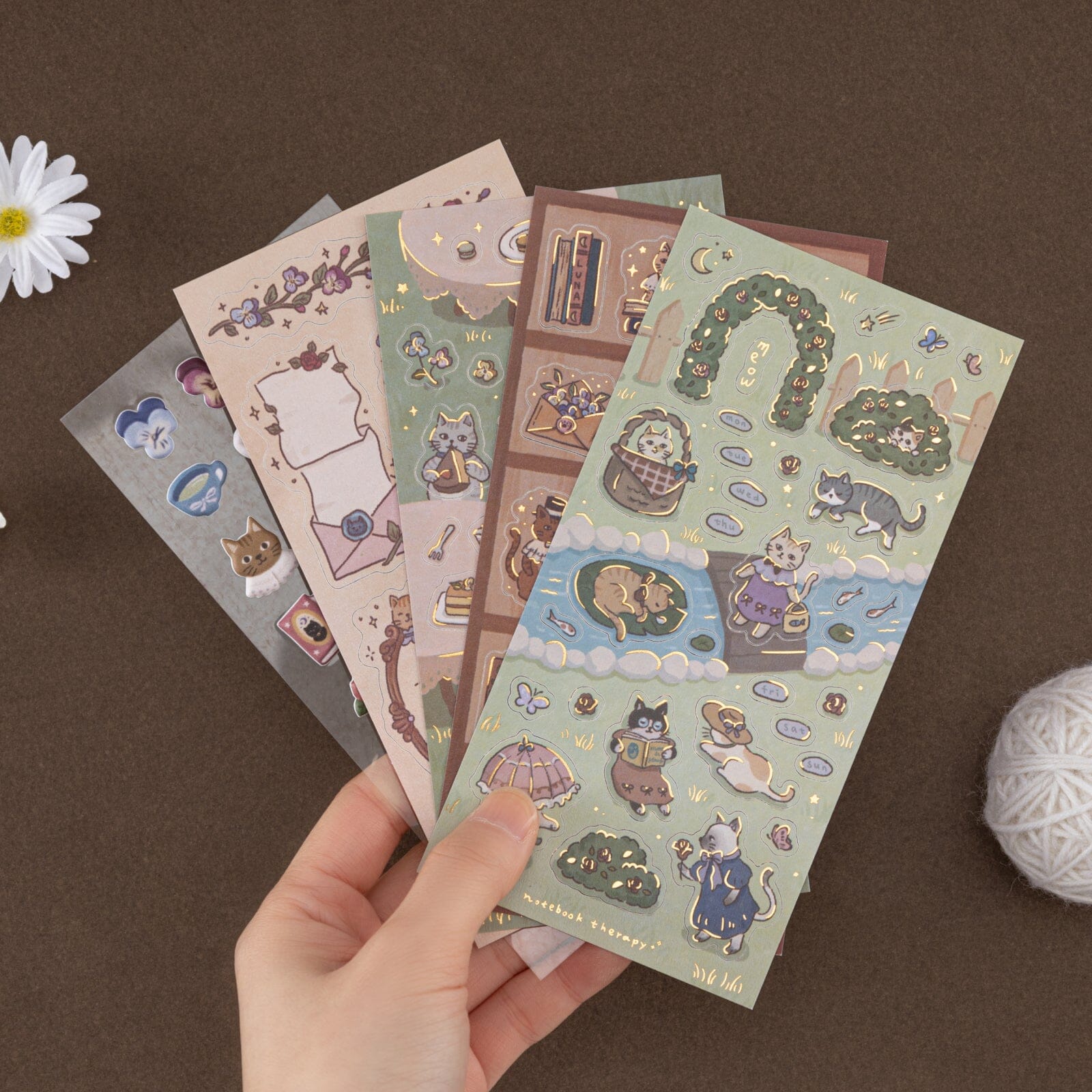 Tsuki 'Vintage Neko' Sticker Set ☾