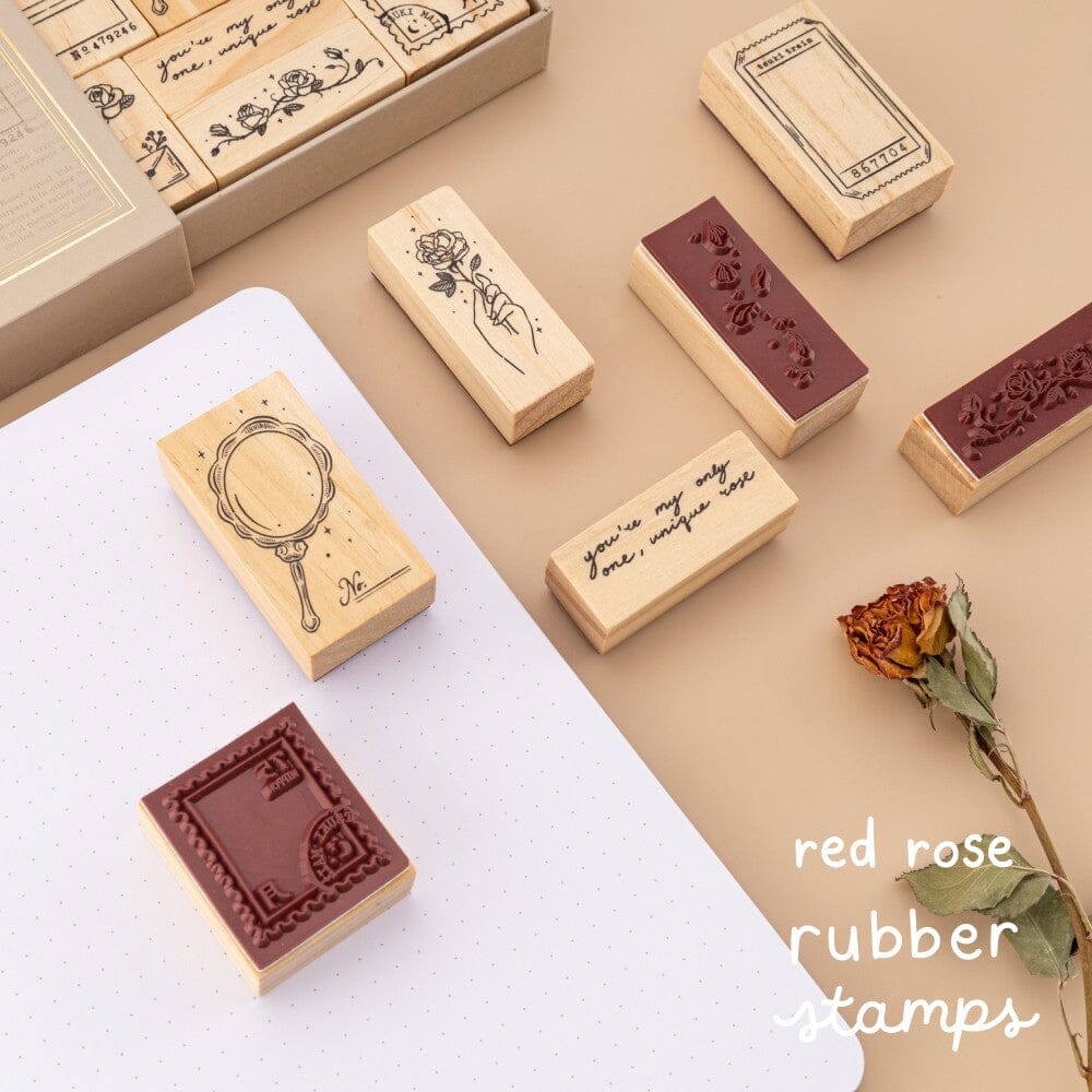 Tsuki 'Vintage Rose' #2 Large Stamp Set ☾