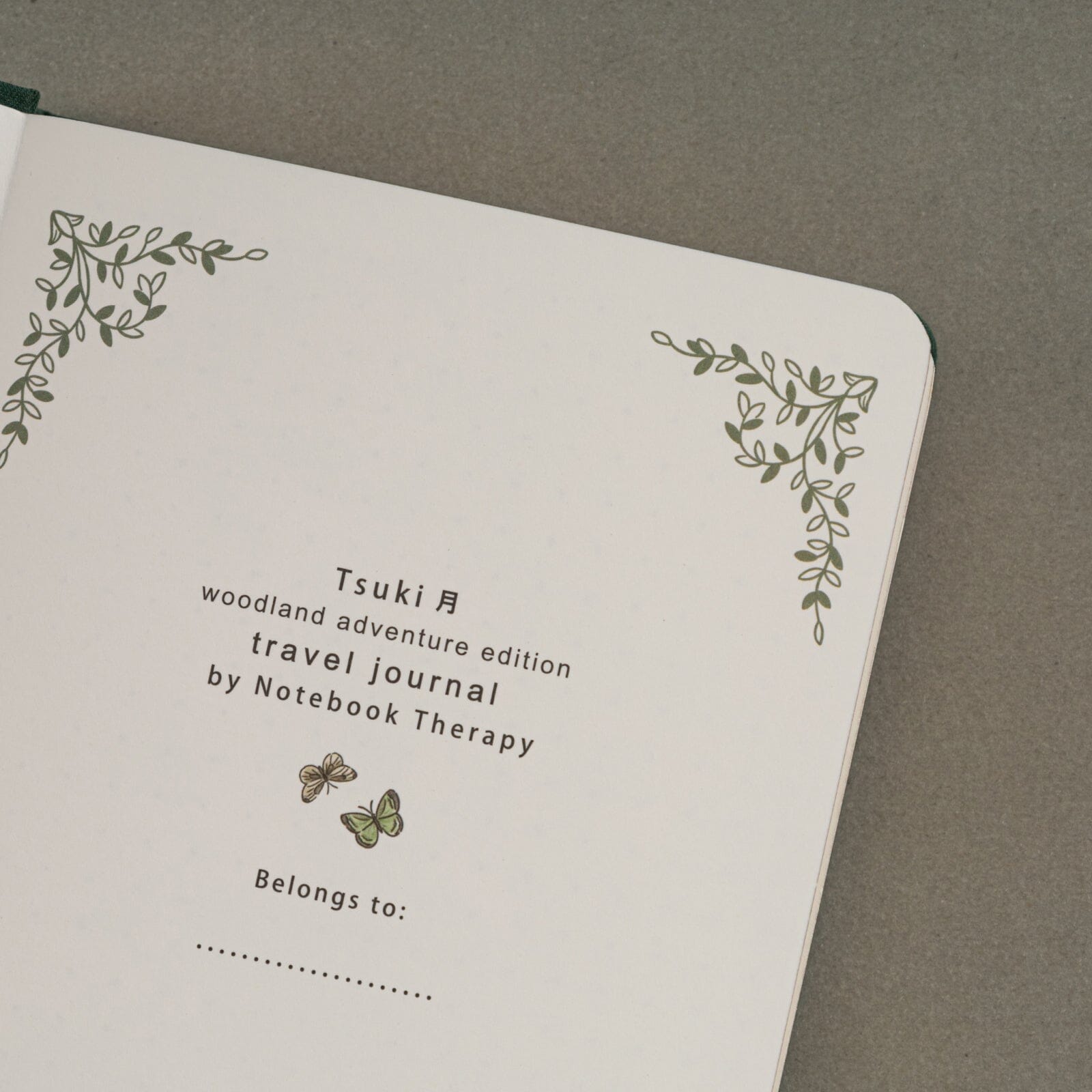 Tsuki 'Woodland Adventure' Luxury Travel Notebook ☾