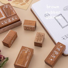 Tsuki 'Dried Flowers' Bullet Journal Stamp Set ☾