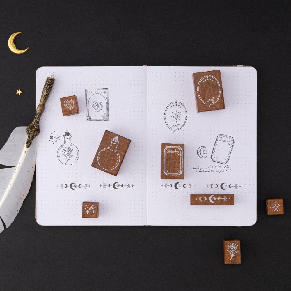 Tsuki 'Moonlit Alchemy' Bullet Journal Stamp Set ☾