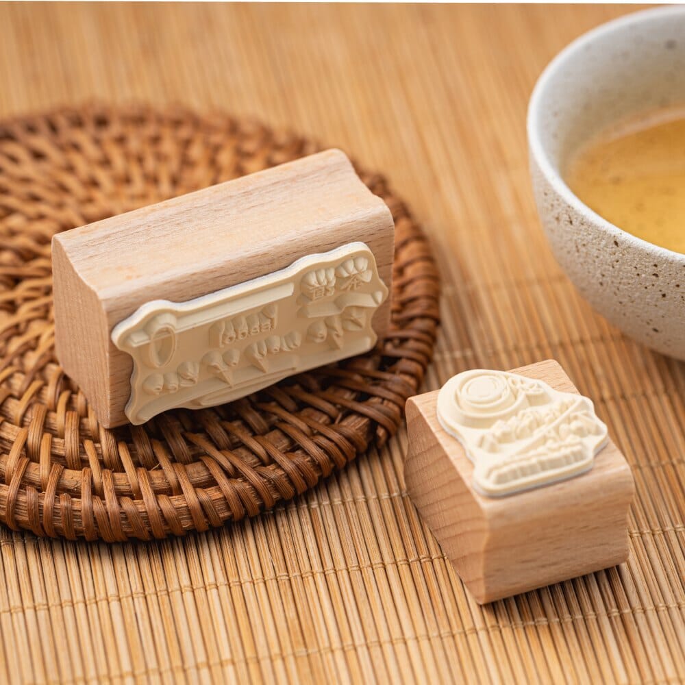 Hinoki - 'Into the Tea Room' Wooden Stamps