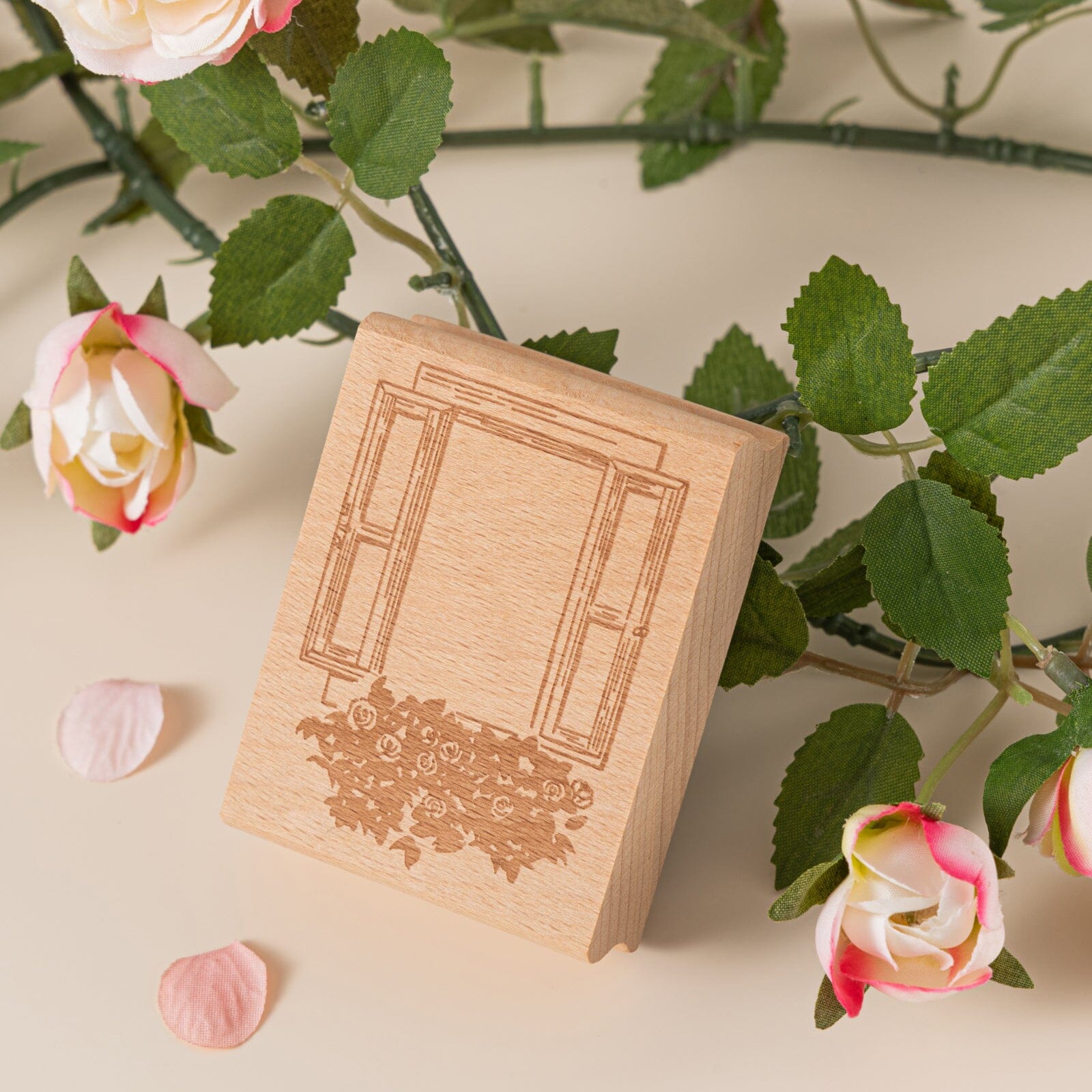 Hinoki - 'Into the Sky' Engraved Wooden Stamp Set