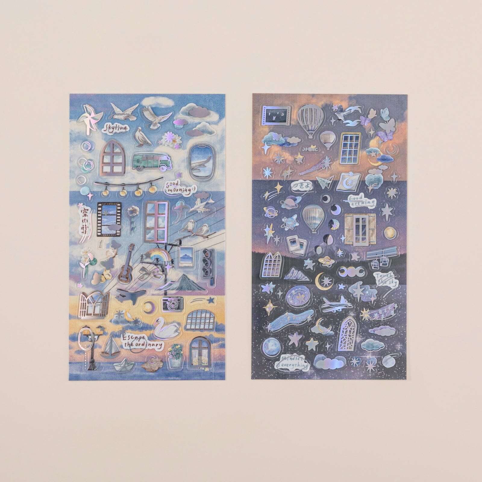 Hinoki - 'Into the Sky' Day and Night Sticker Set