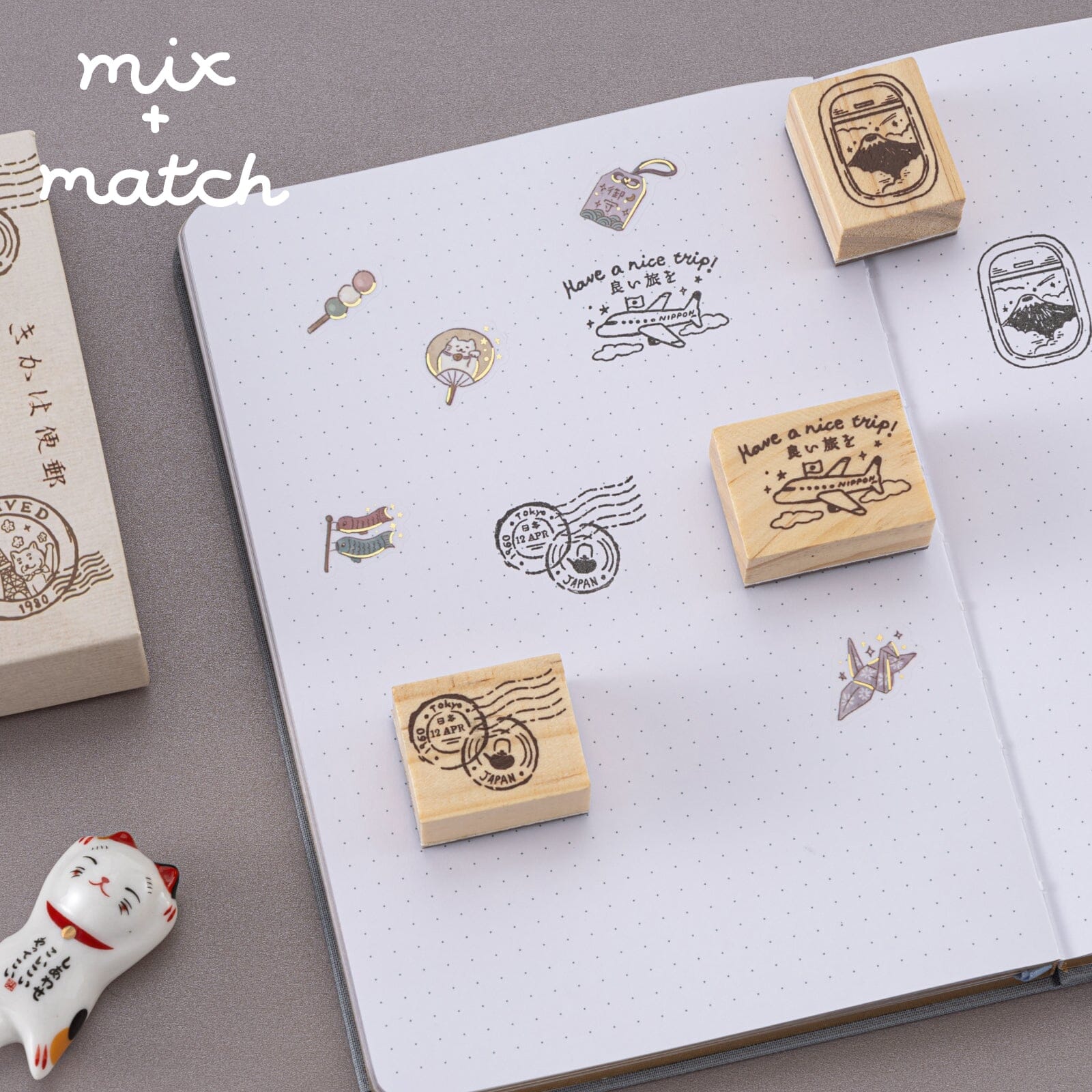 Tsuki 'Journey in Japan' Bullet Journal Stamp Set ☾