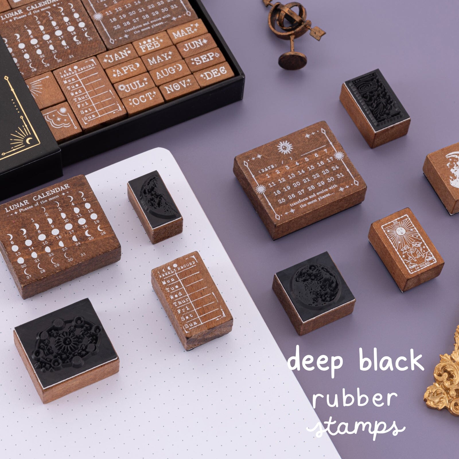 Tsuki 'Lunar Mystery' Bullet Journal Stamp Set ☾