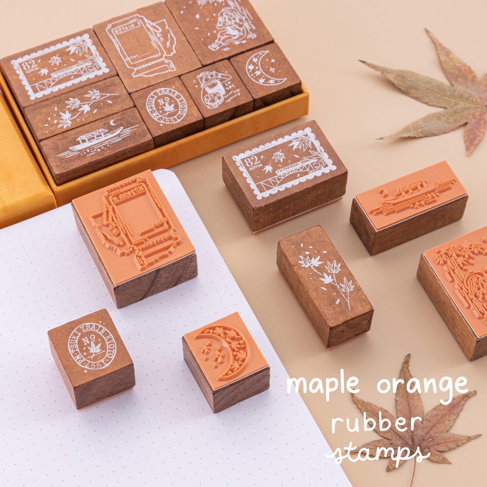 Tsuki 'Maple Journey' Bullet Journal Stamp Set ☾