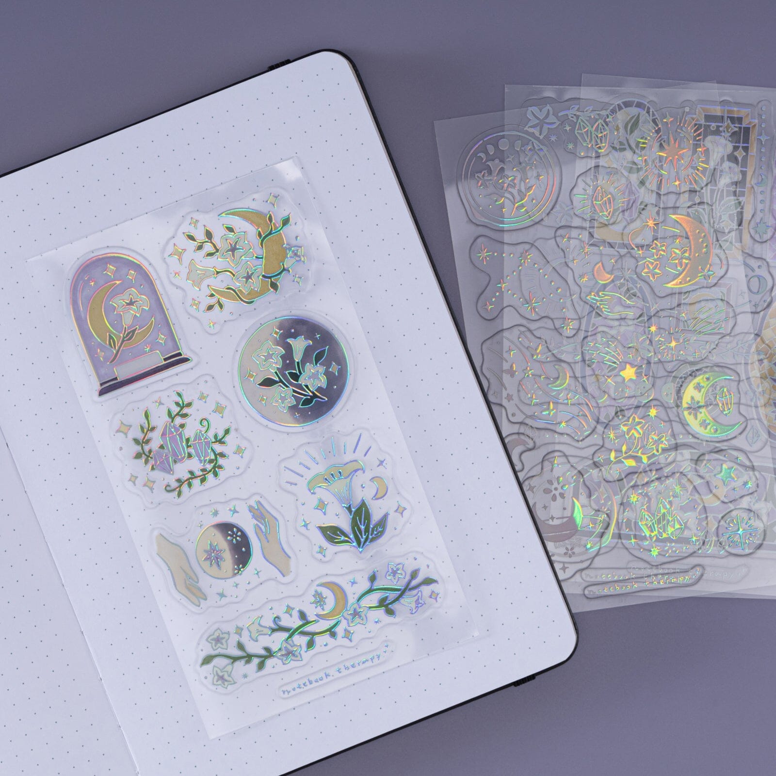 Tsuki 'Moonflower Magic' 3D Sticker Set ☾