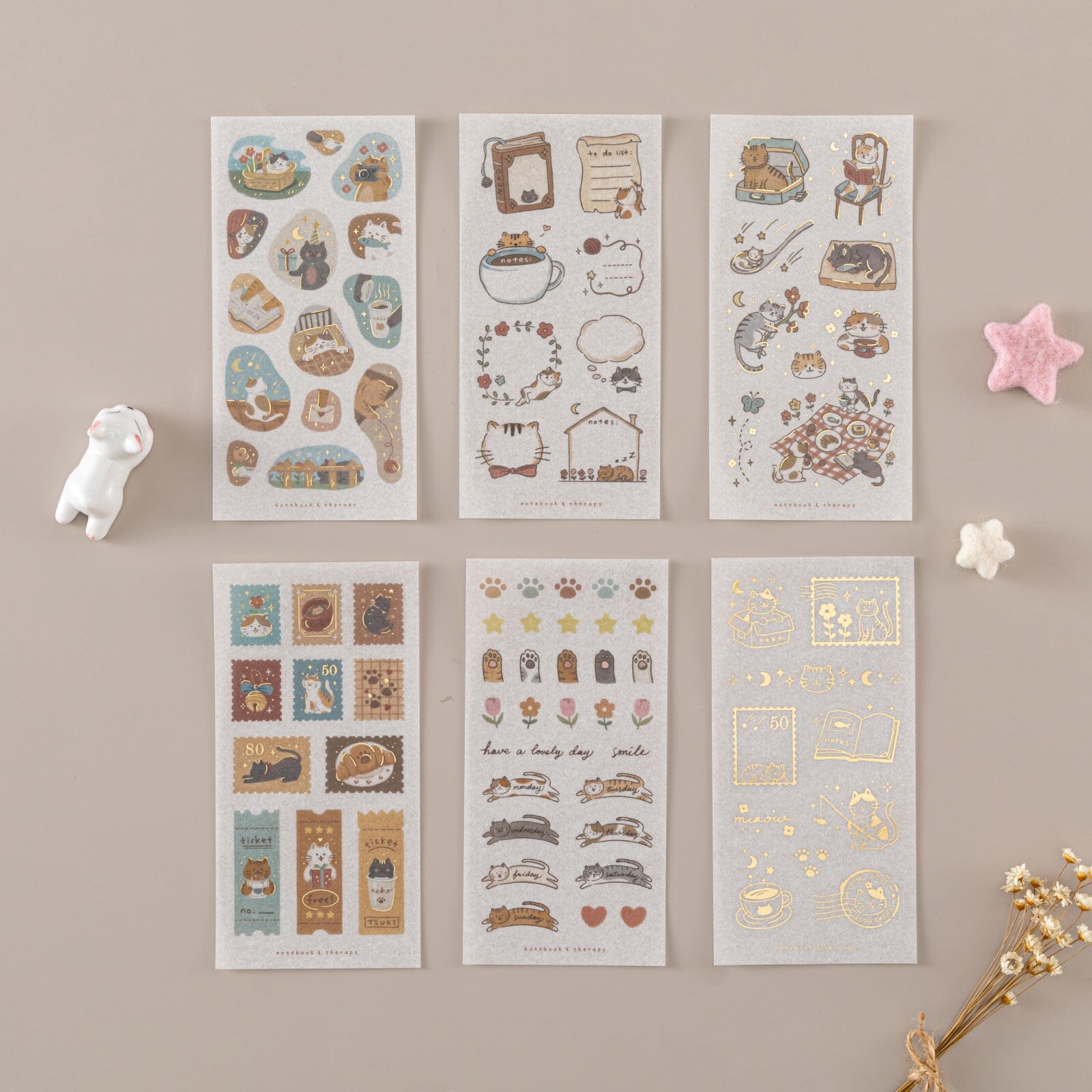 Tsuki 'Neko Days' Sticker Set ☾