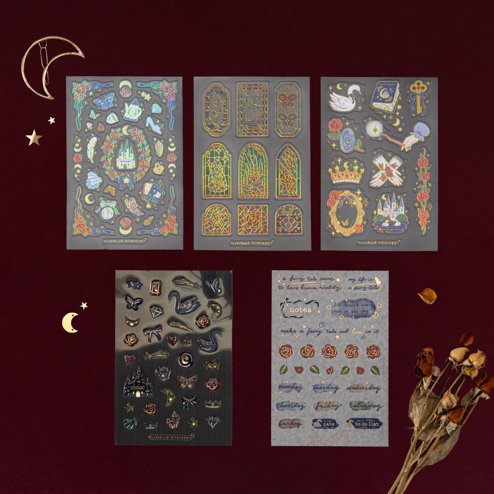 Tsuki 'Once Upon a Time' 3D Sticker Set ☾