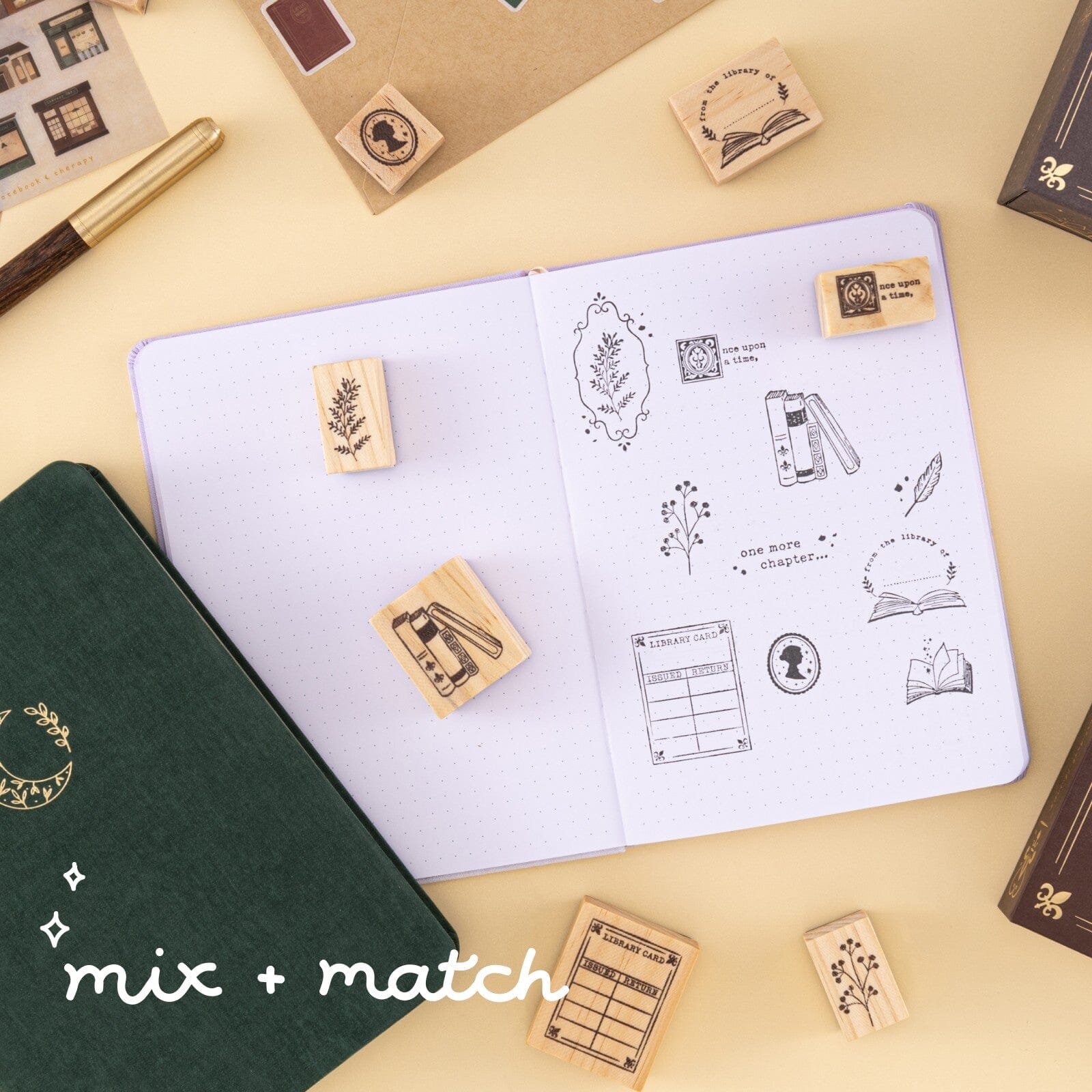 Tsuki 'Our Stories' Reading Journal Stamp Set ☾