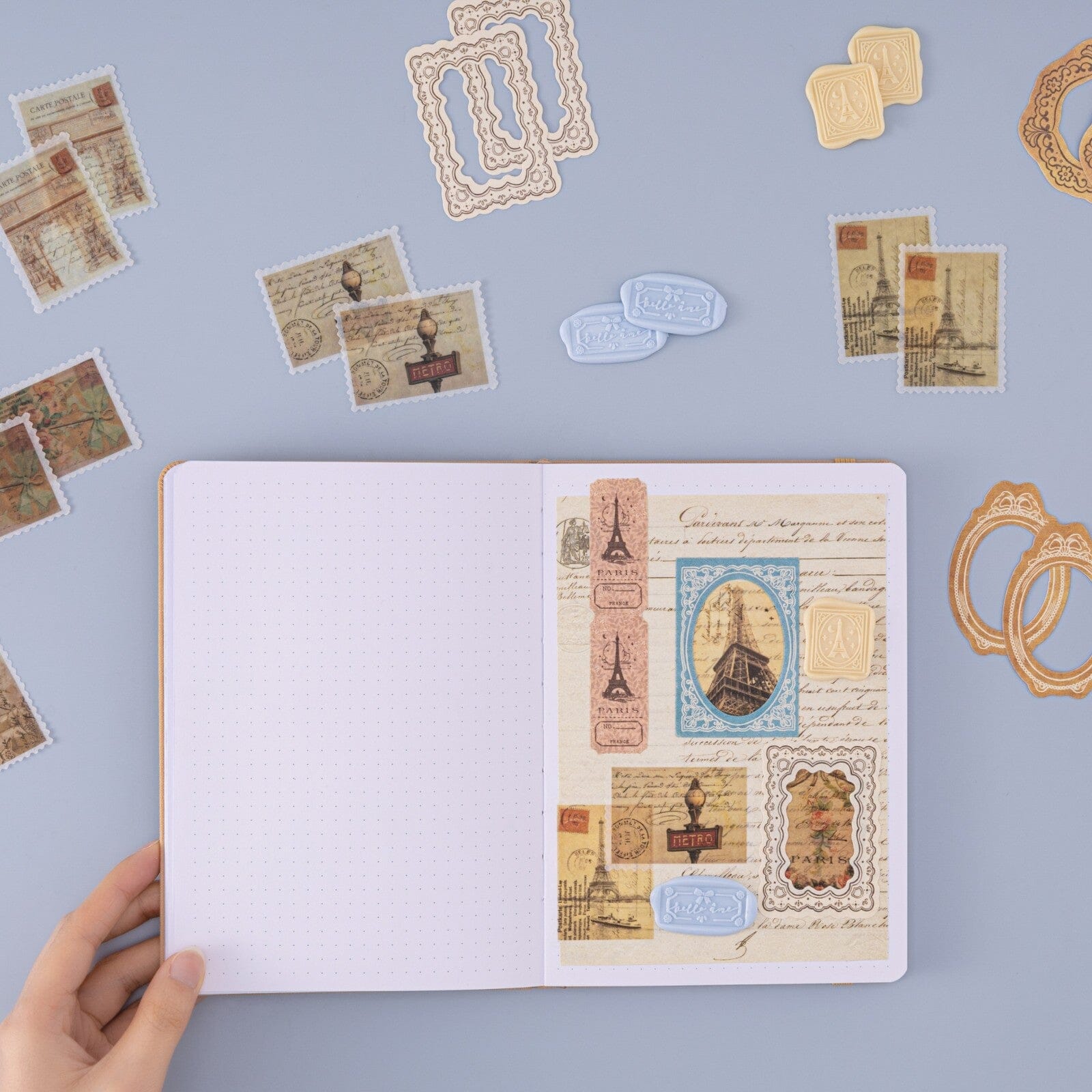 Tsuki 'Journée à Paris' Scrapbook Sticker Set ☾