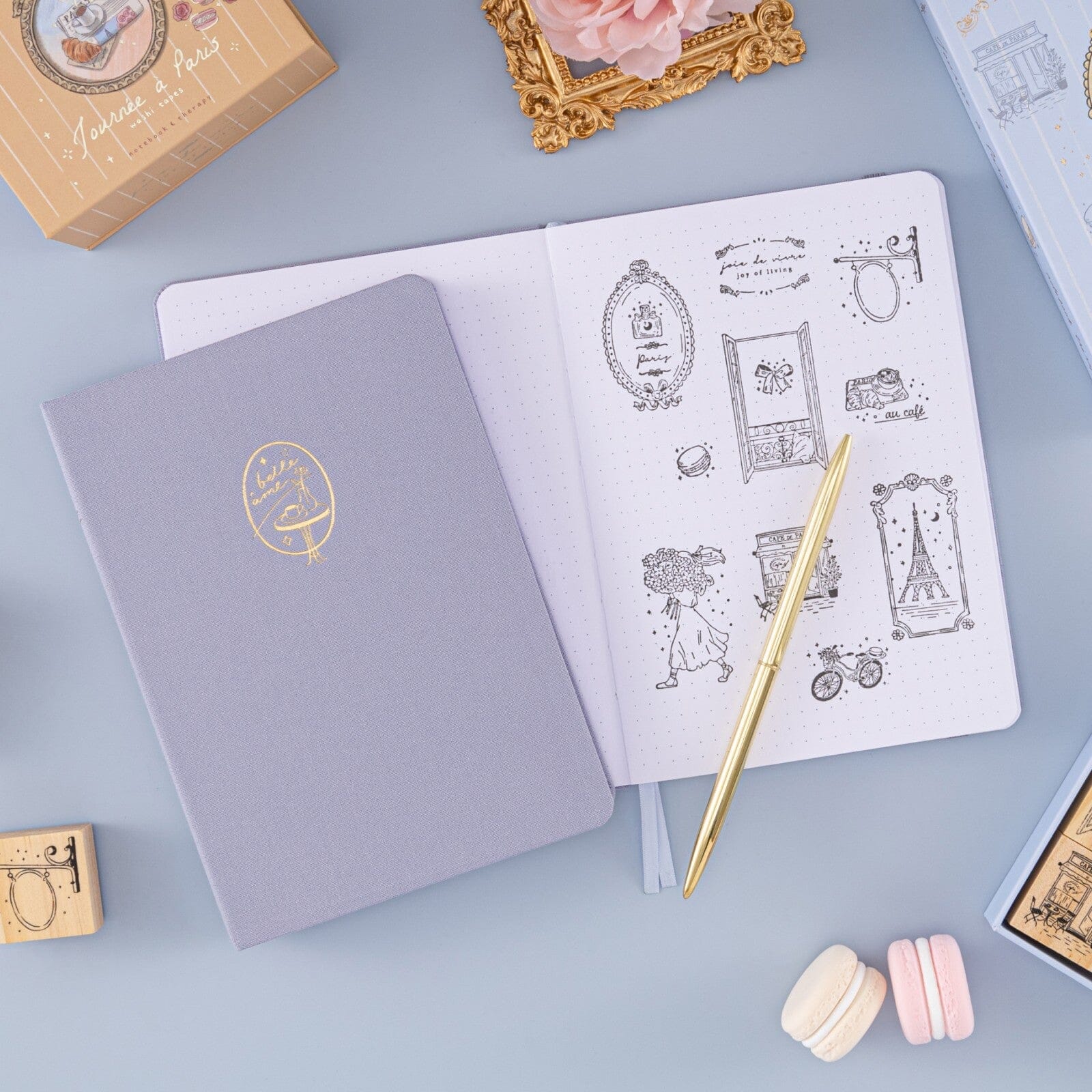 Tsuki 'Journée à Paris' Bullet Journal Stamp Set ☾