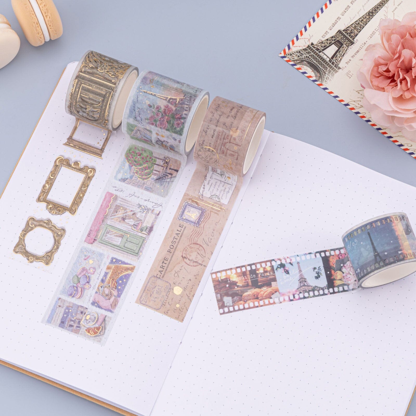 Tsuki 'Journée à Paris' Washi Tape Set ☾