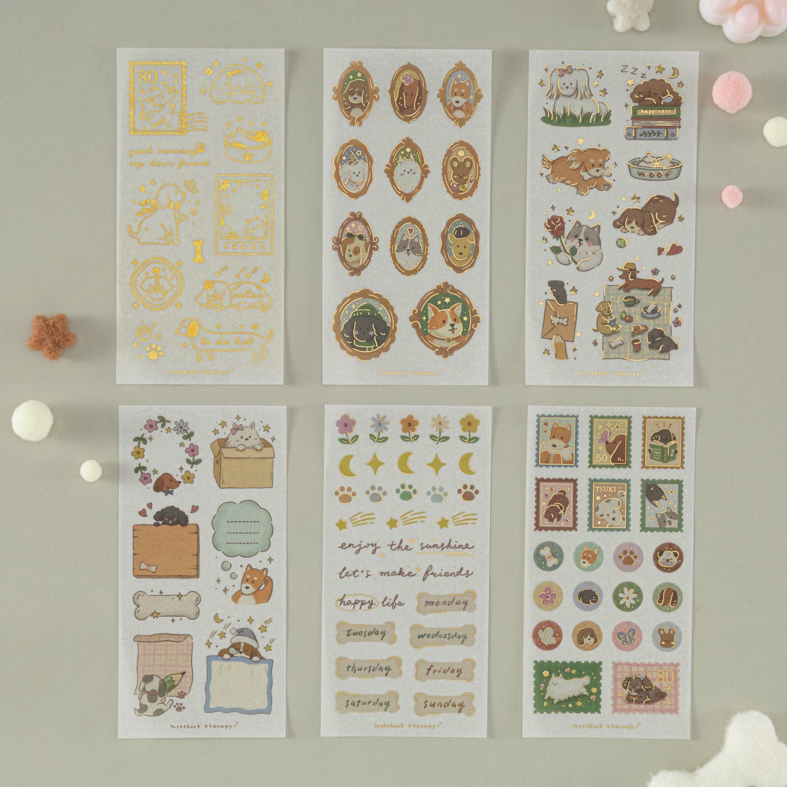 Tsuki 'Puppy Life' Sticker Set ☾