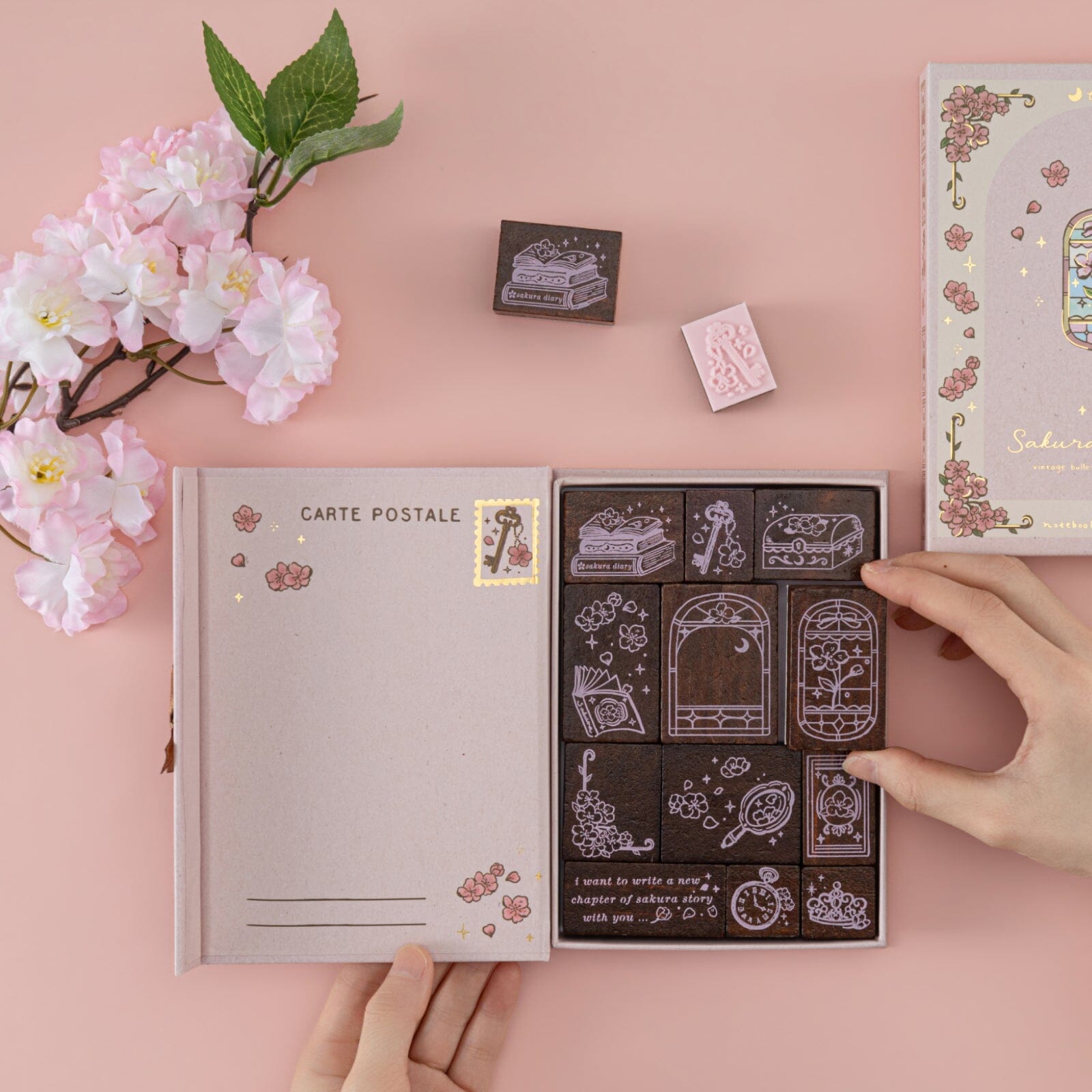 Tsuki 'Sakura Story' Bullet Journal Stamp Set ☾