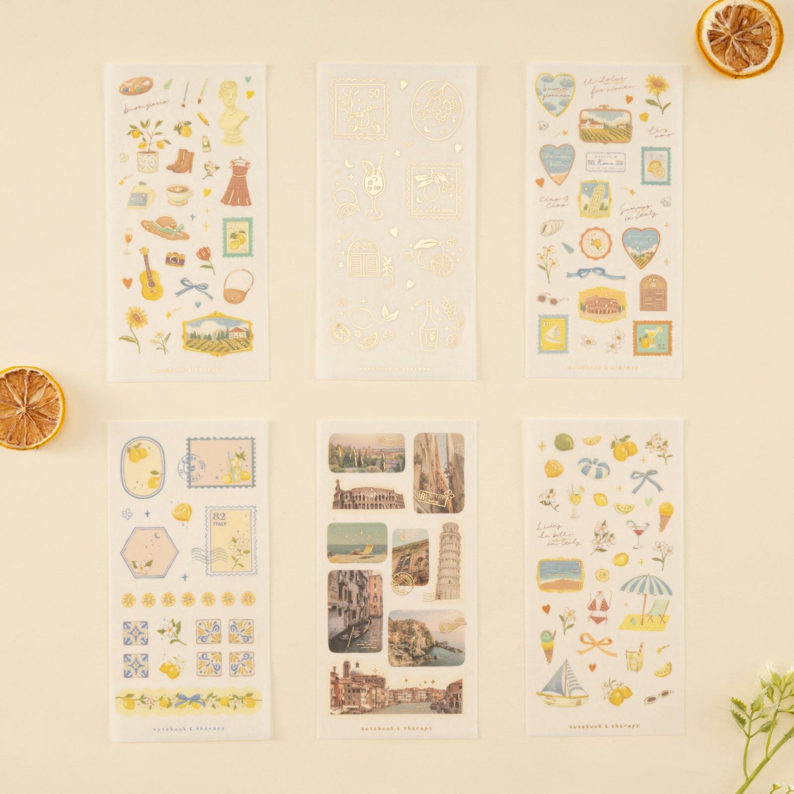 Tsuki 'Summer in Italy' Sticker Set ☾