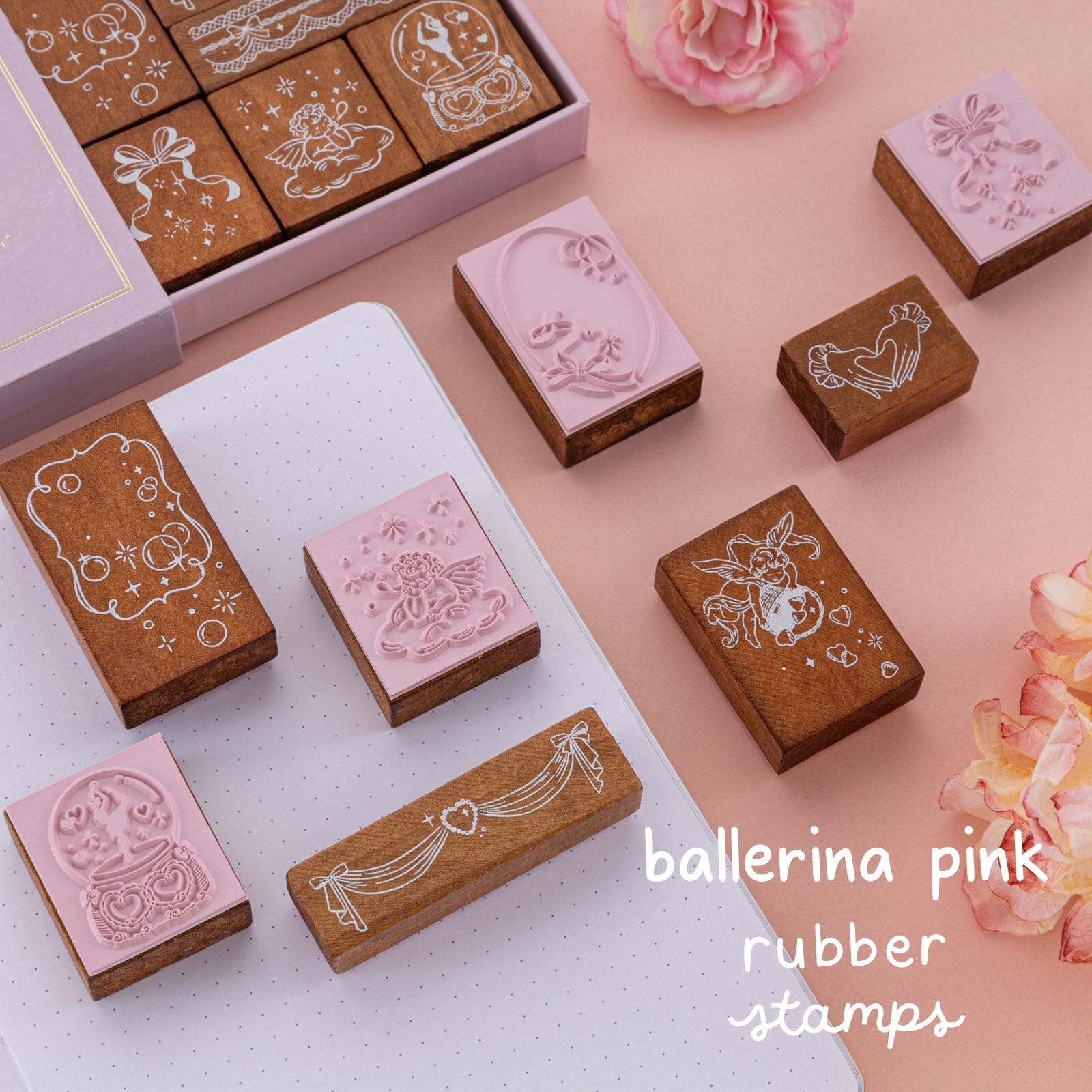 Tsuki 'Sweet Ballet' Bullet Journal Stamp Set ☾