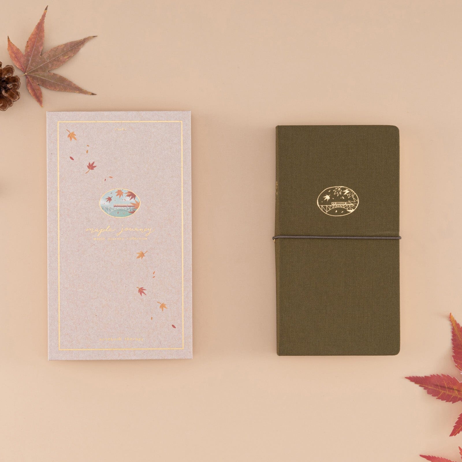 Tsuki 'Maple Journey' Travel Notebook ☾