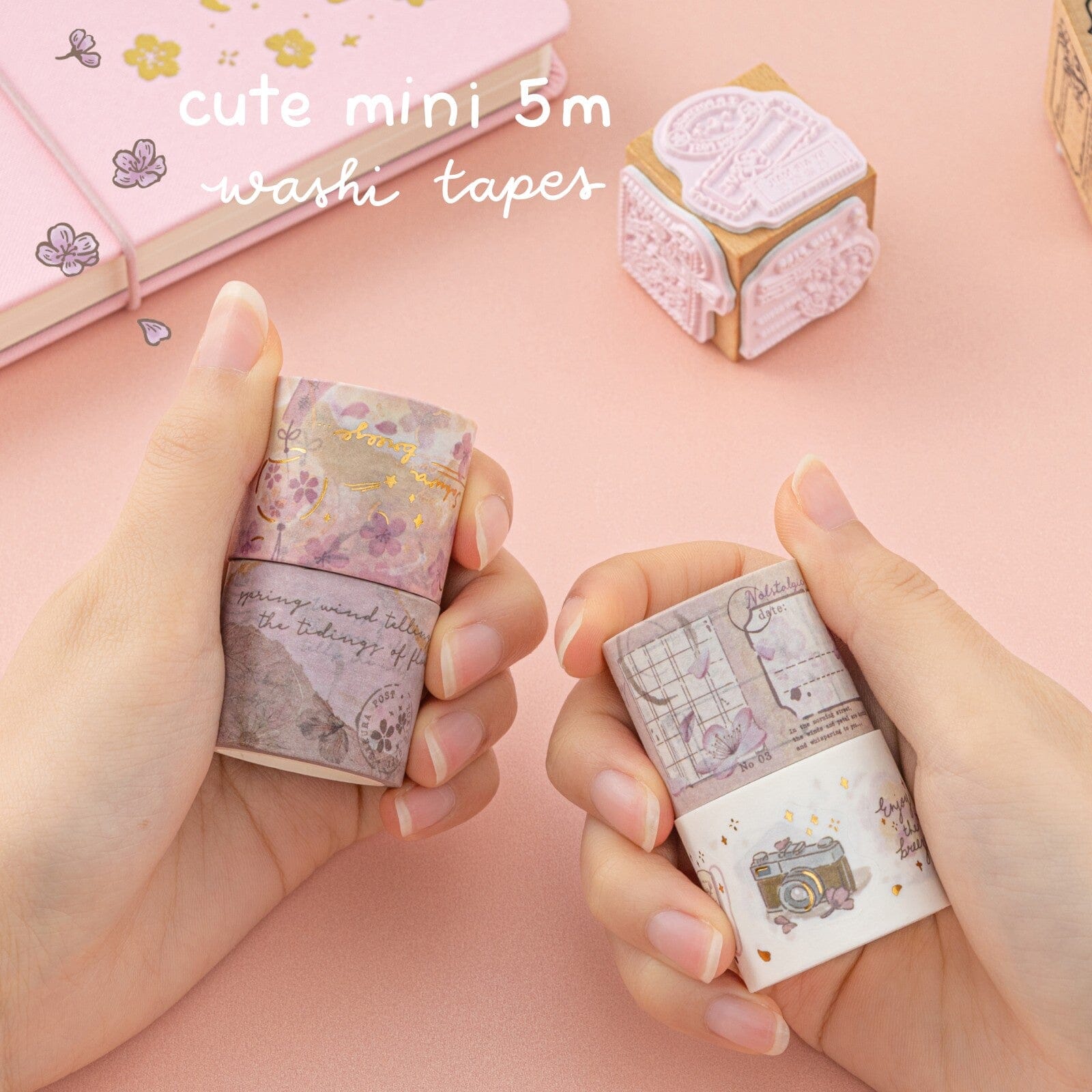 Tsuki 'Sakura Breeze' Travel Notebook Gift Set ☾