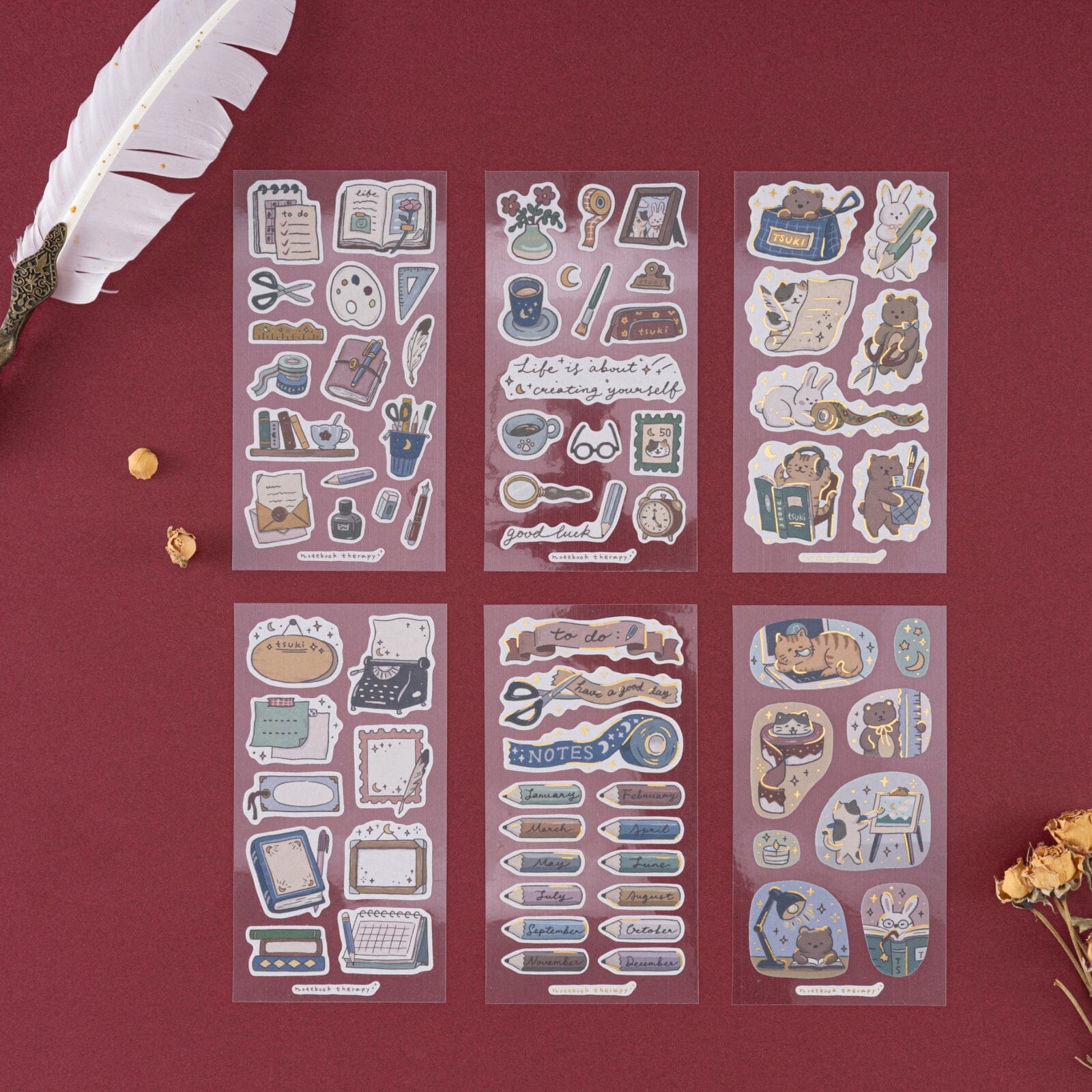Tsuki 'Tsuki Studio' Sticker Set ☾