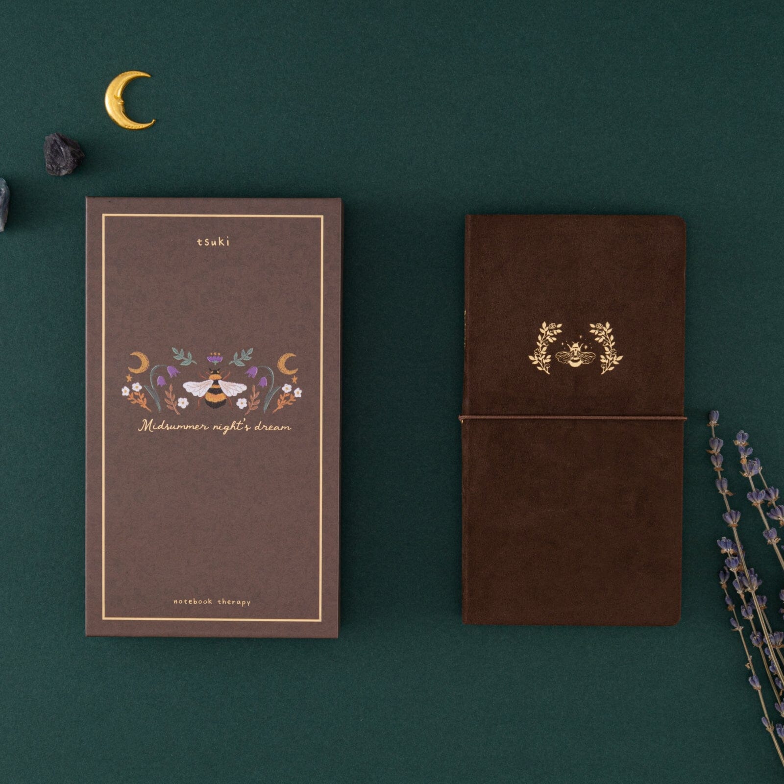 Tsuki 'Honey Bee' Luxury Travel Notebook ☾