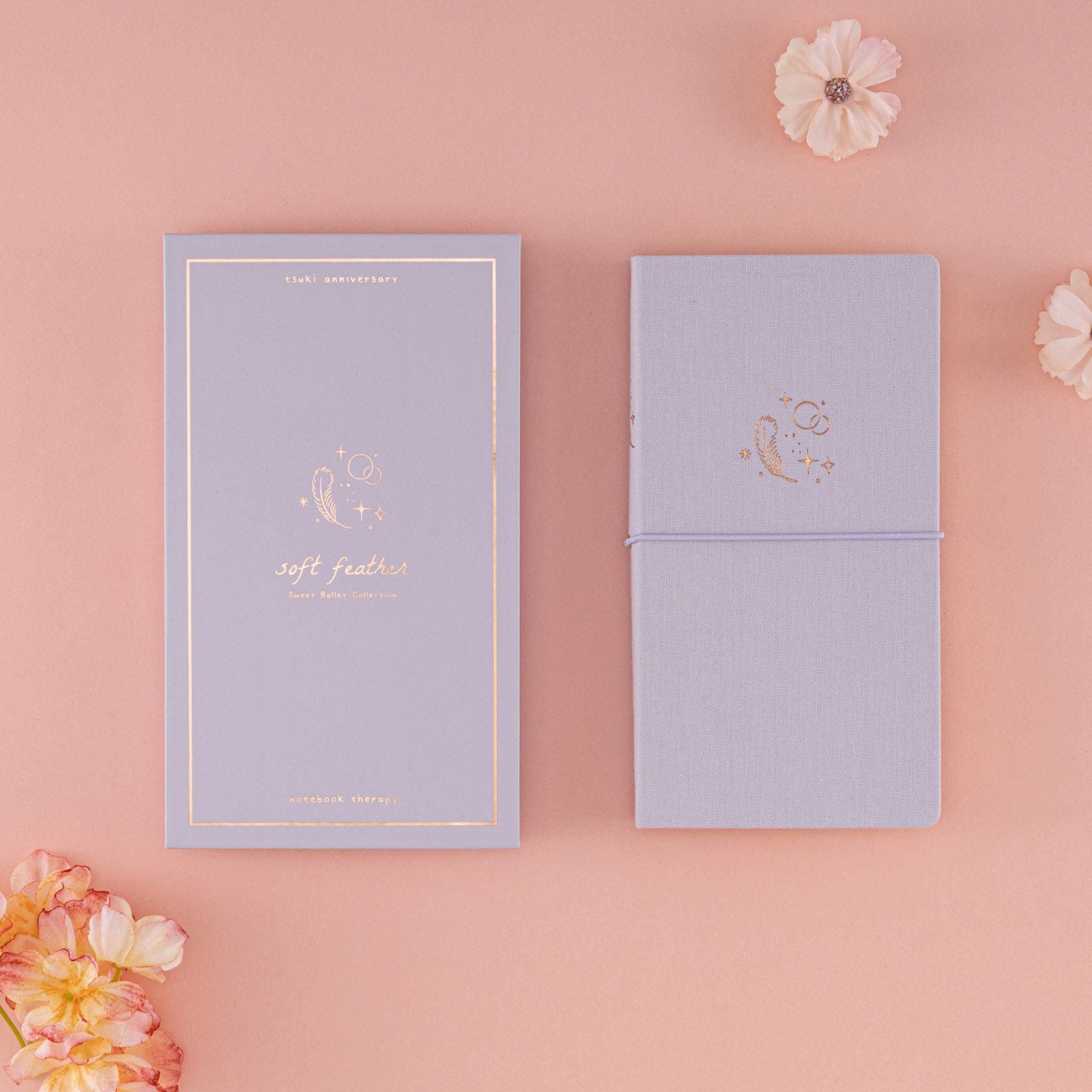 Tsuki 'Soft Feather' Luxury Travel Notebook ☾