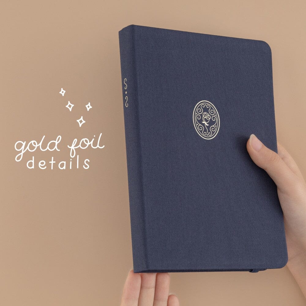 Tsuki 'Vintage Rose' Antique Blue Limited Edition Bullet Journal ☾